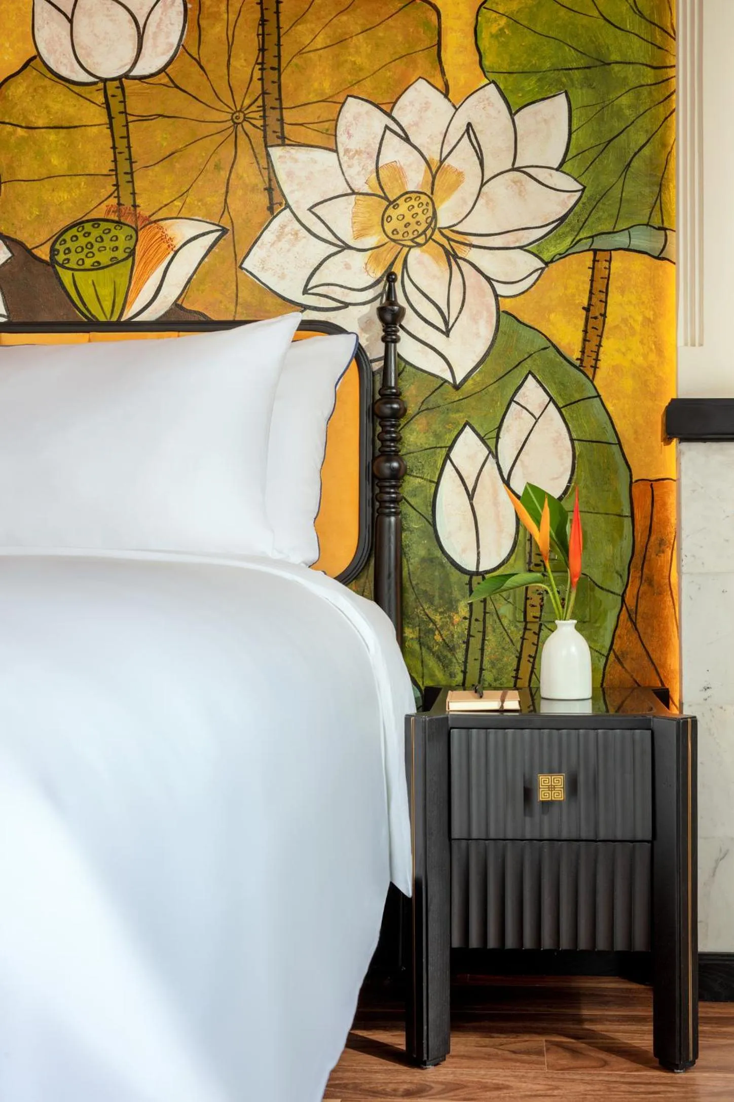 Decorative detail, Bed in Ravatel Style Hotel Bac Giang