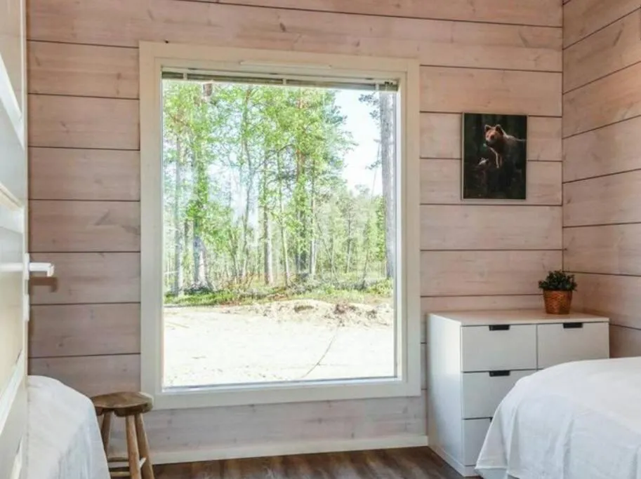 Bed in Villa Paatari, Inari (Paadarjärvi)