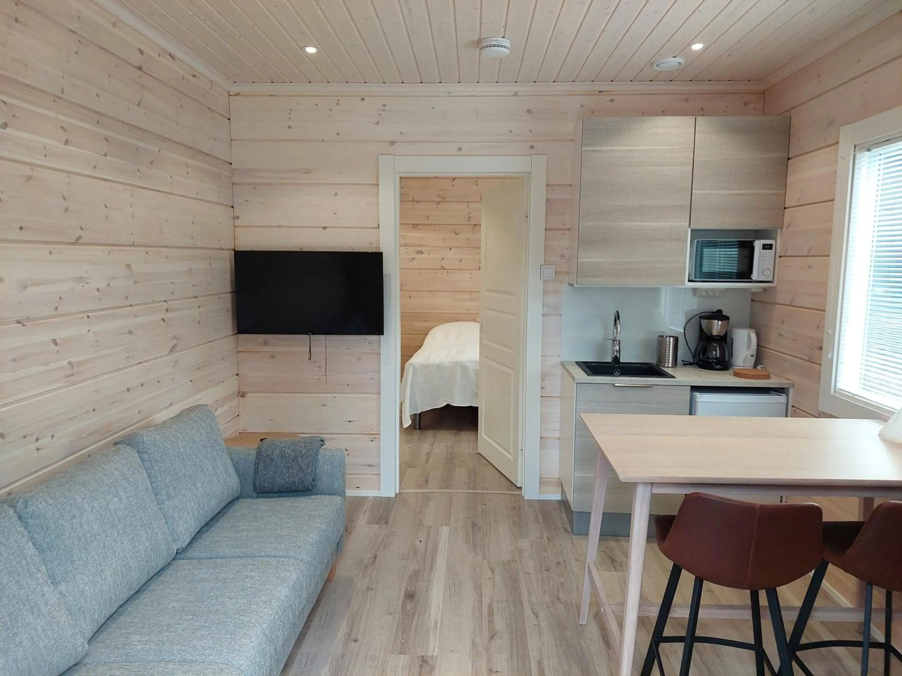 Kitchen or kitchenette in Villa Paatari, Inari (Paadarjärvi)