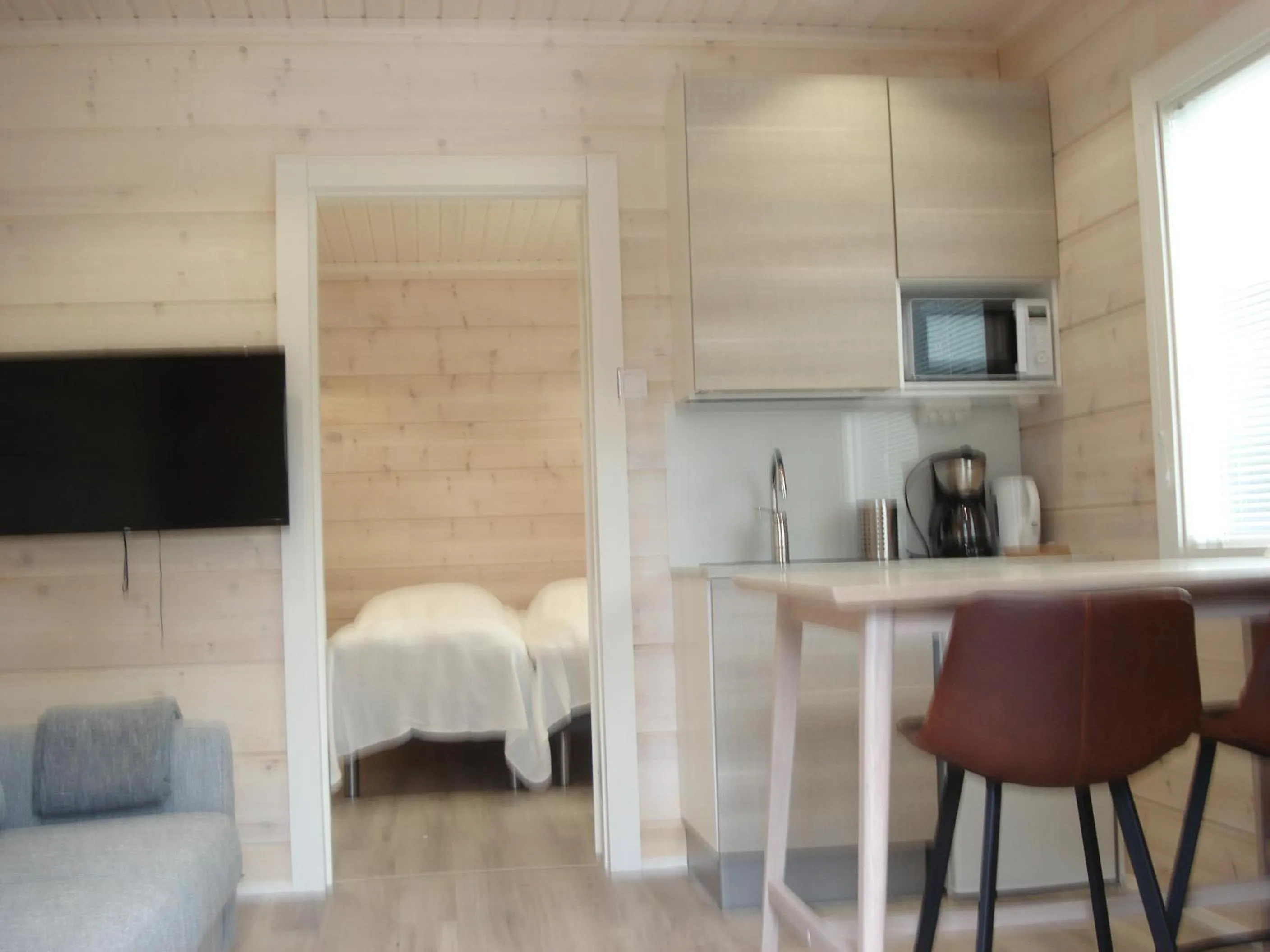 Kitchen or kitchenette in Villa Paatari, Inari (Paadarjärvi)
