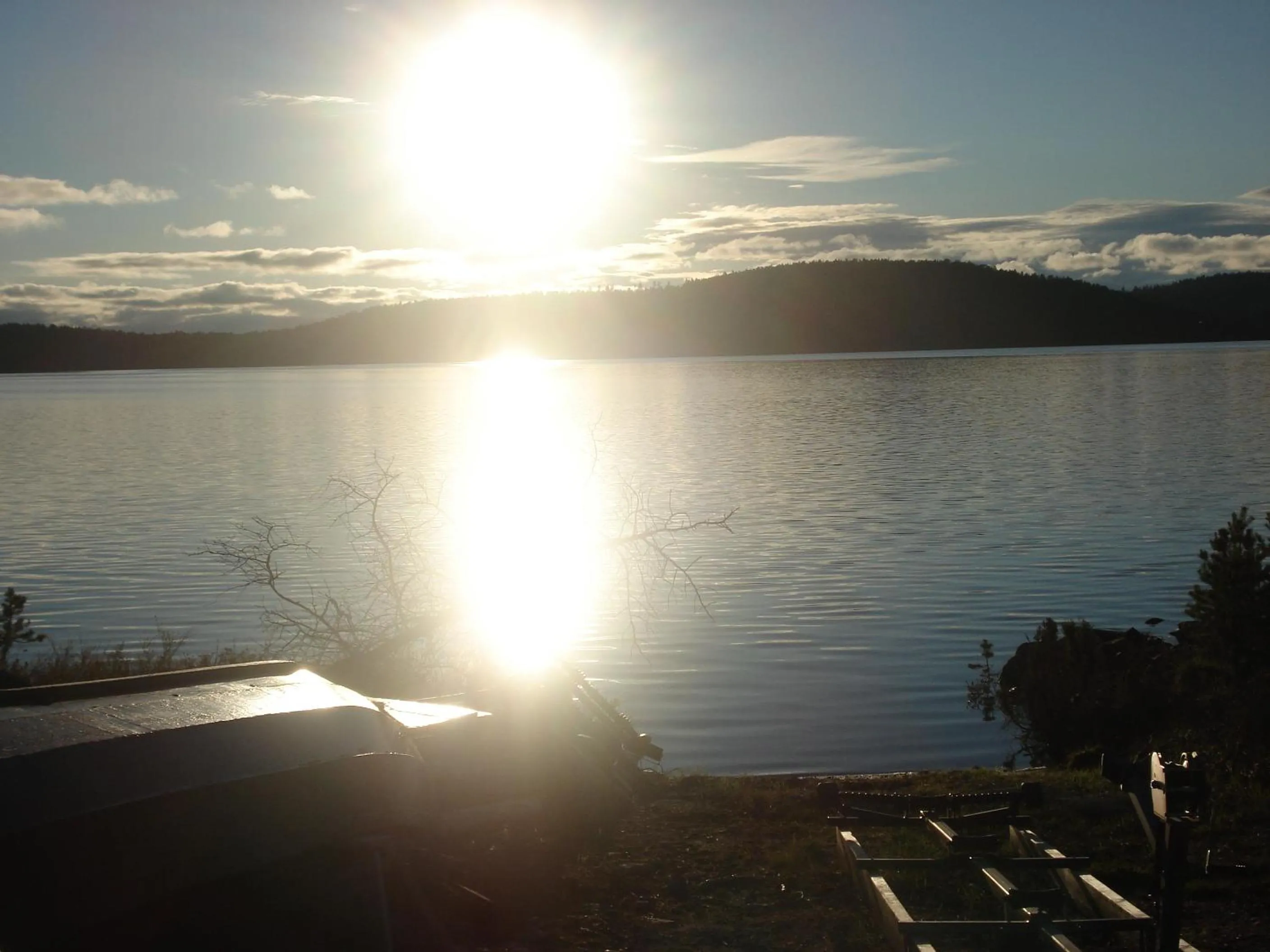 Sunrise in Villa Paatari, Inari (Paadarjärvi)