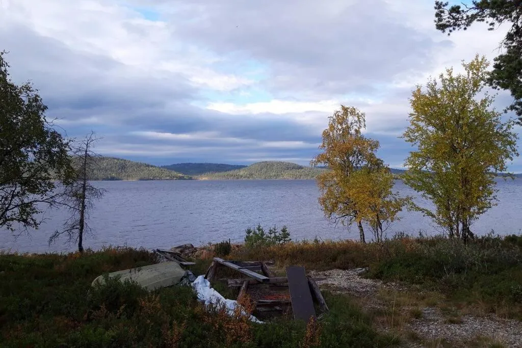 Lake view in Villa Paatari, Inari (Paadarjärvi)