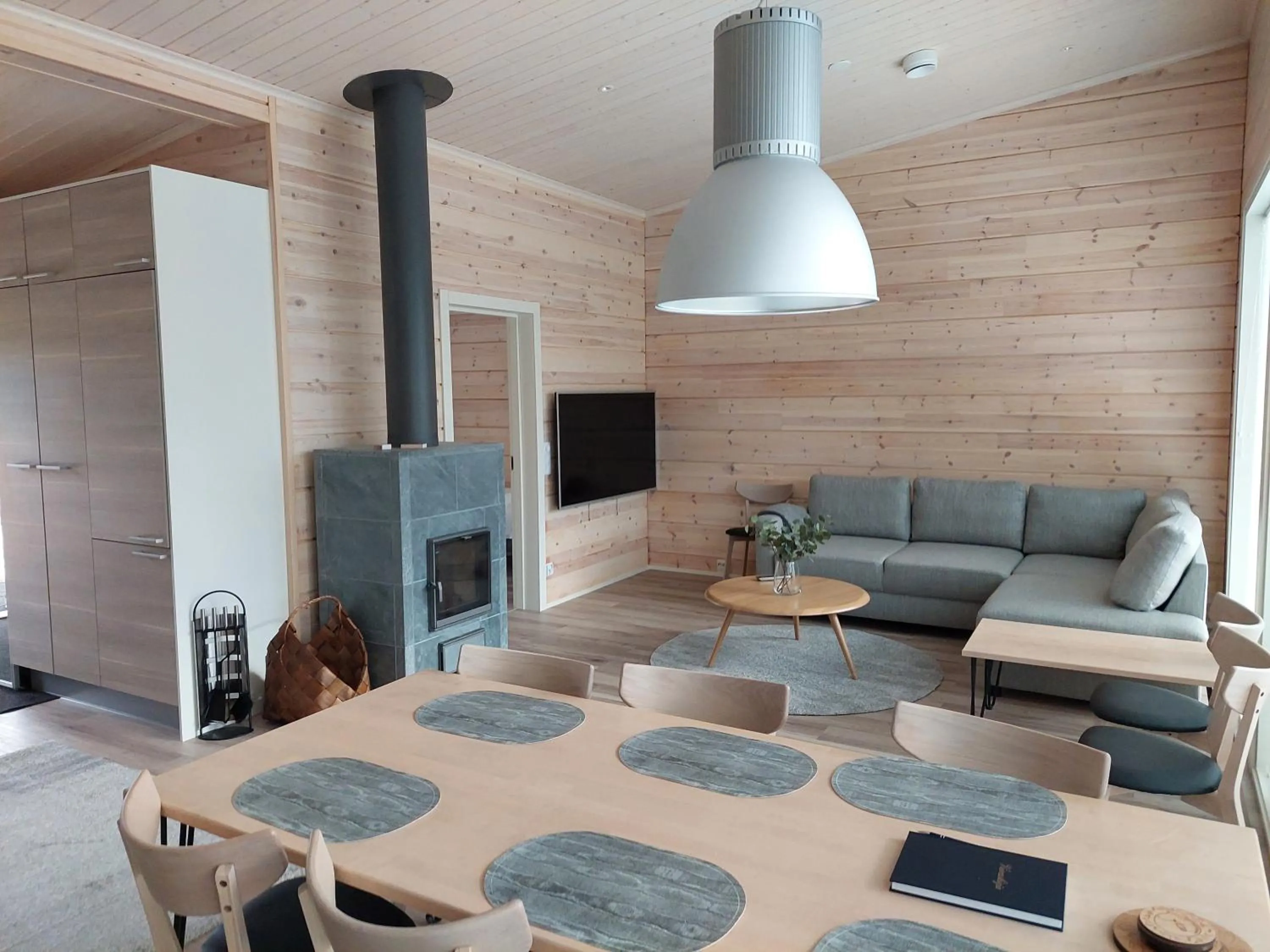 Living room in Villa Paatari, Inari (Paadarjärvi)