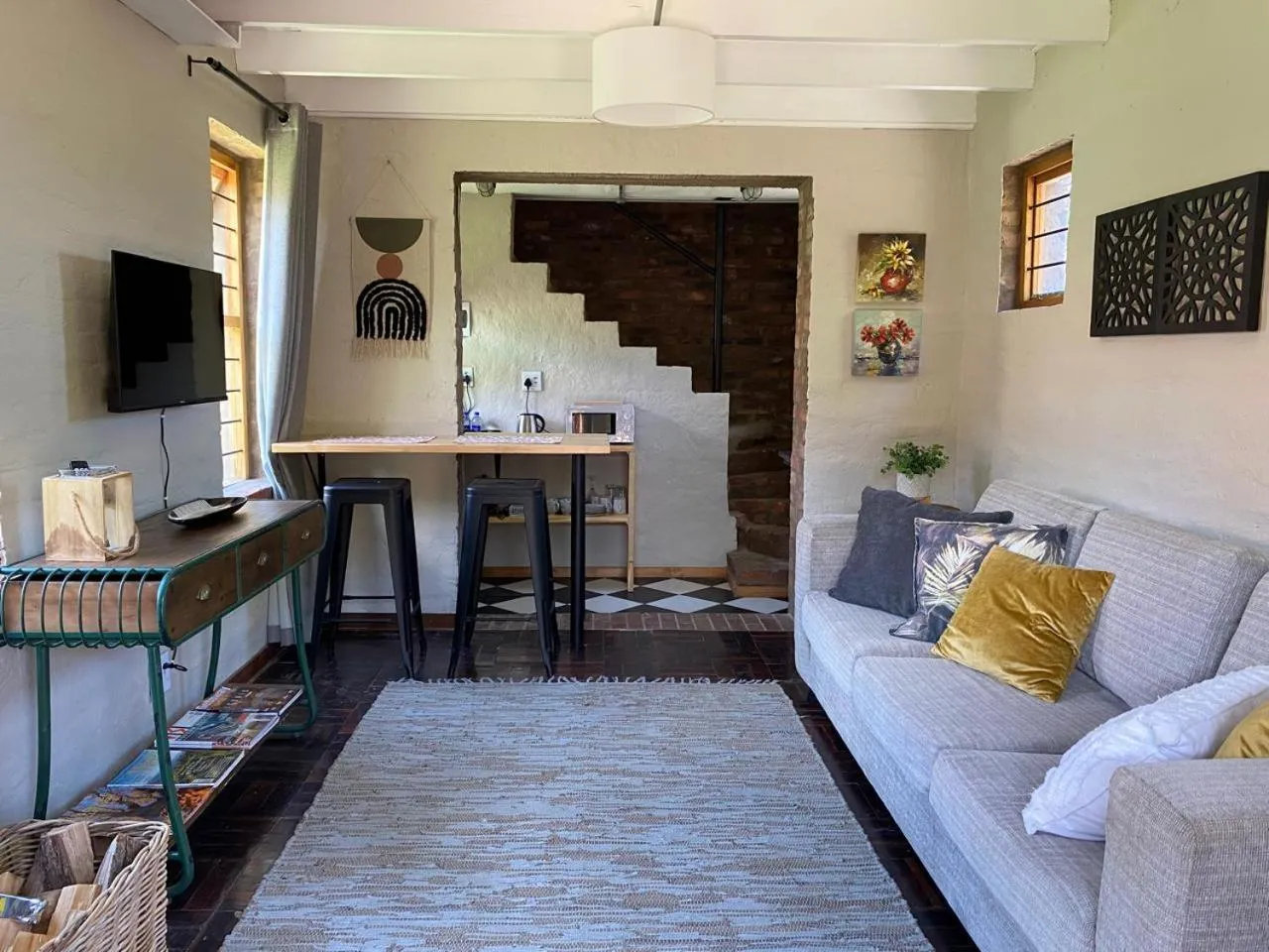 Living room in The Stables At Critchley
