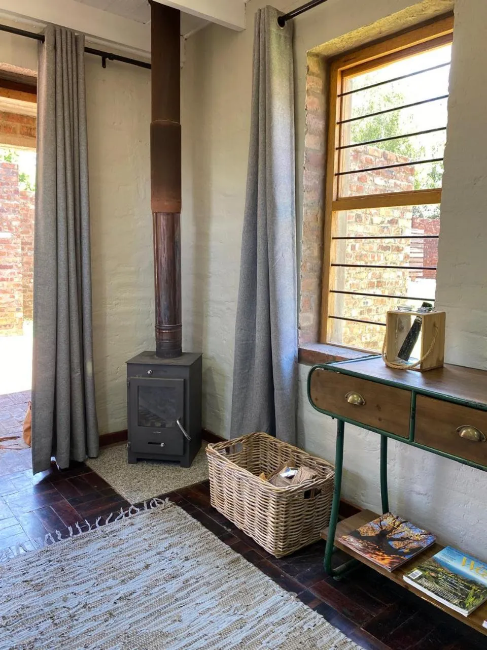 fireplace in The Stables At Critchley