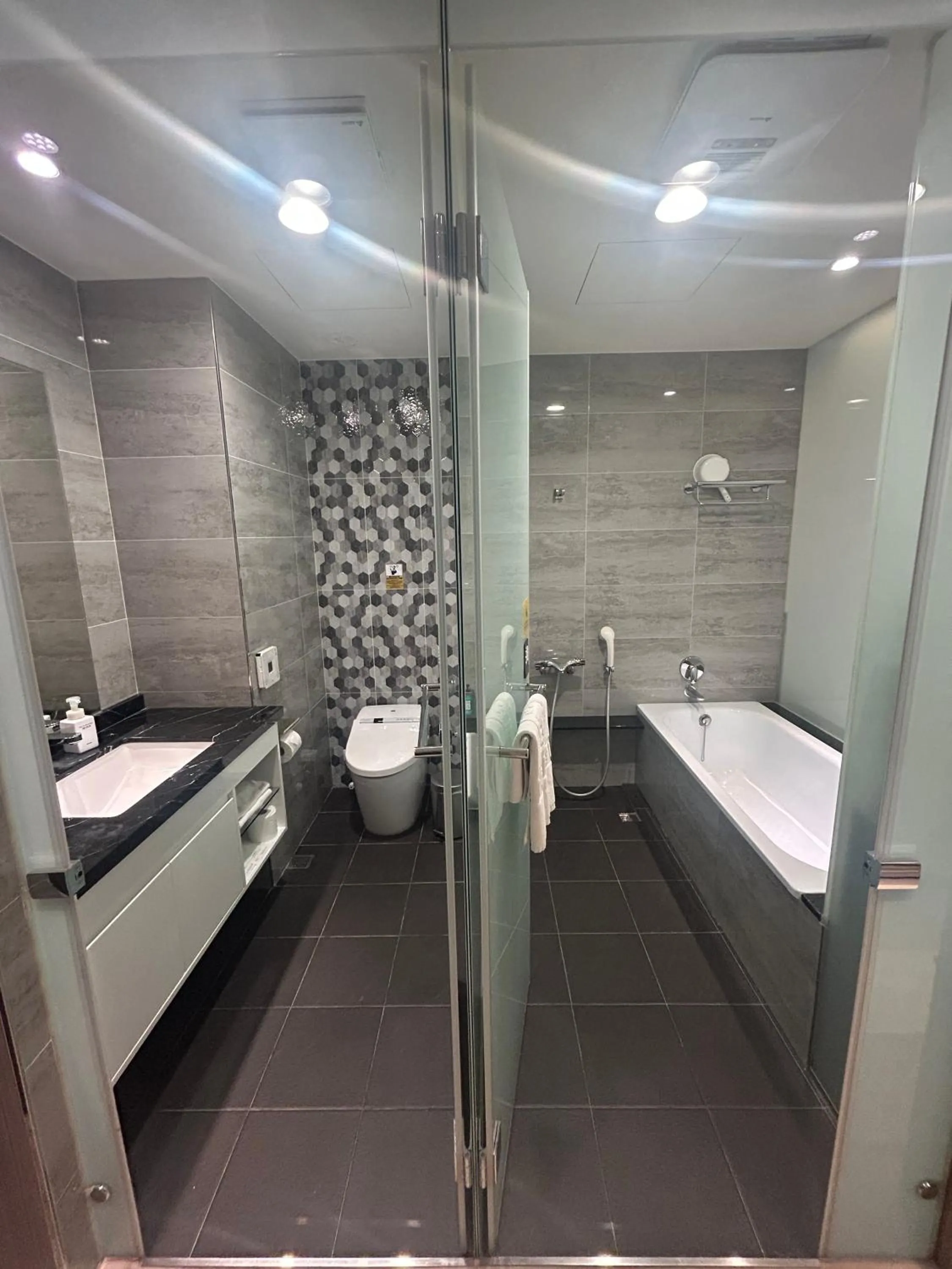 Toilet in Bentley Hotel