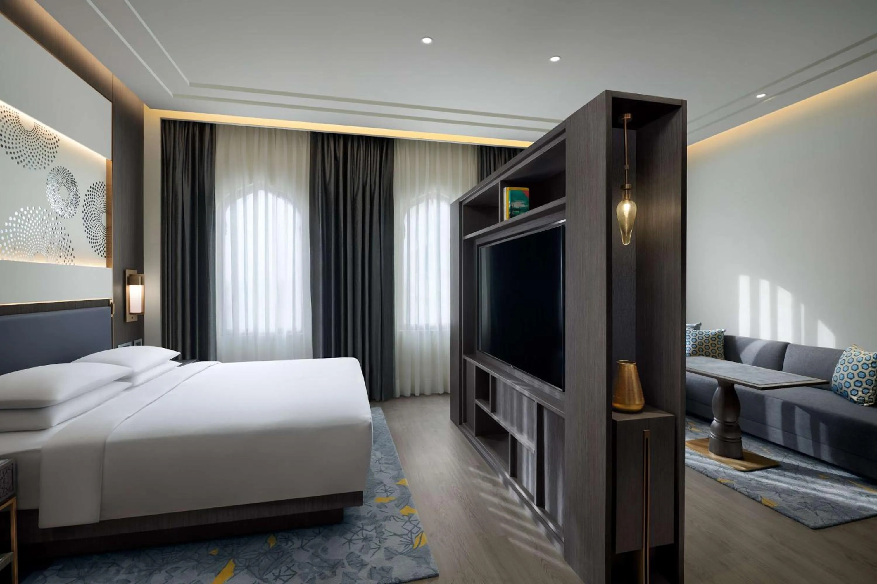 Bedroom, Bed in Hyatt Regency Jaipur Mansarovar