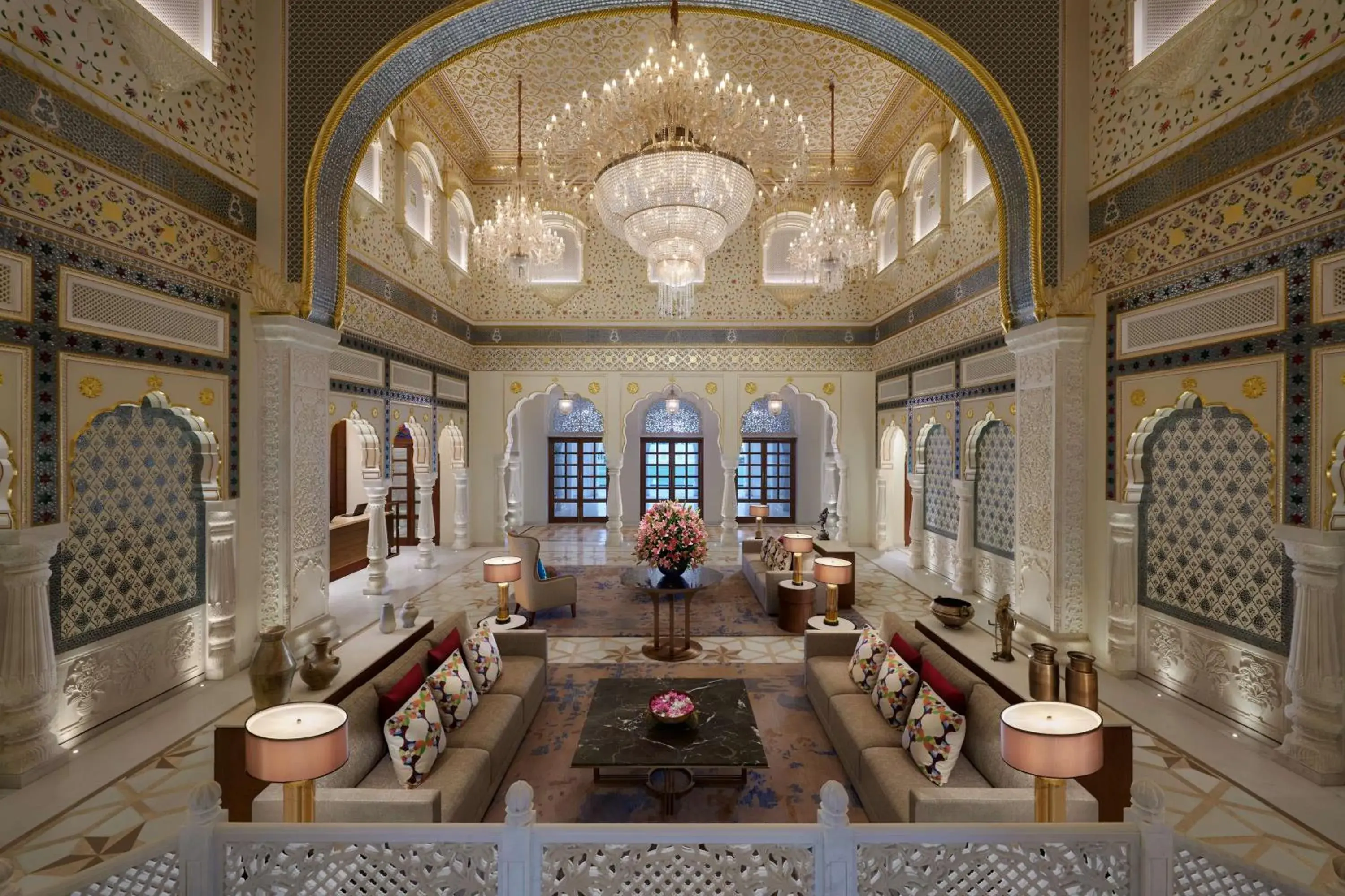 Lobby or reception in Hyatt Regency Jaipur Mansarovar Lobby or reception in Hyatt Regency Jaipur Mansarovar