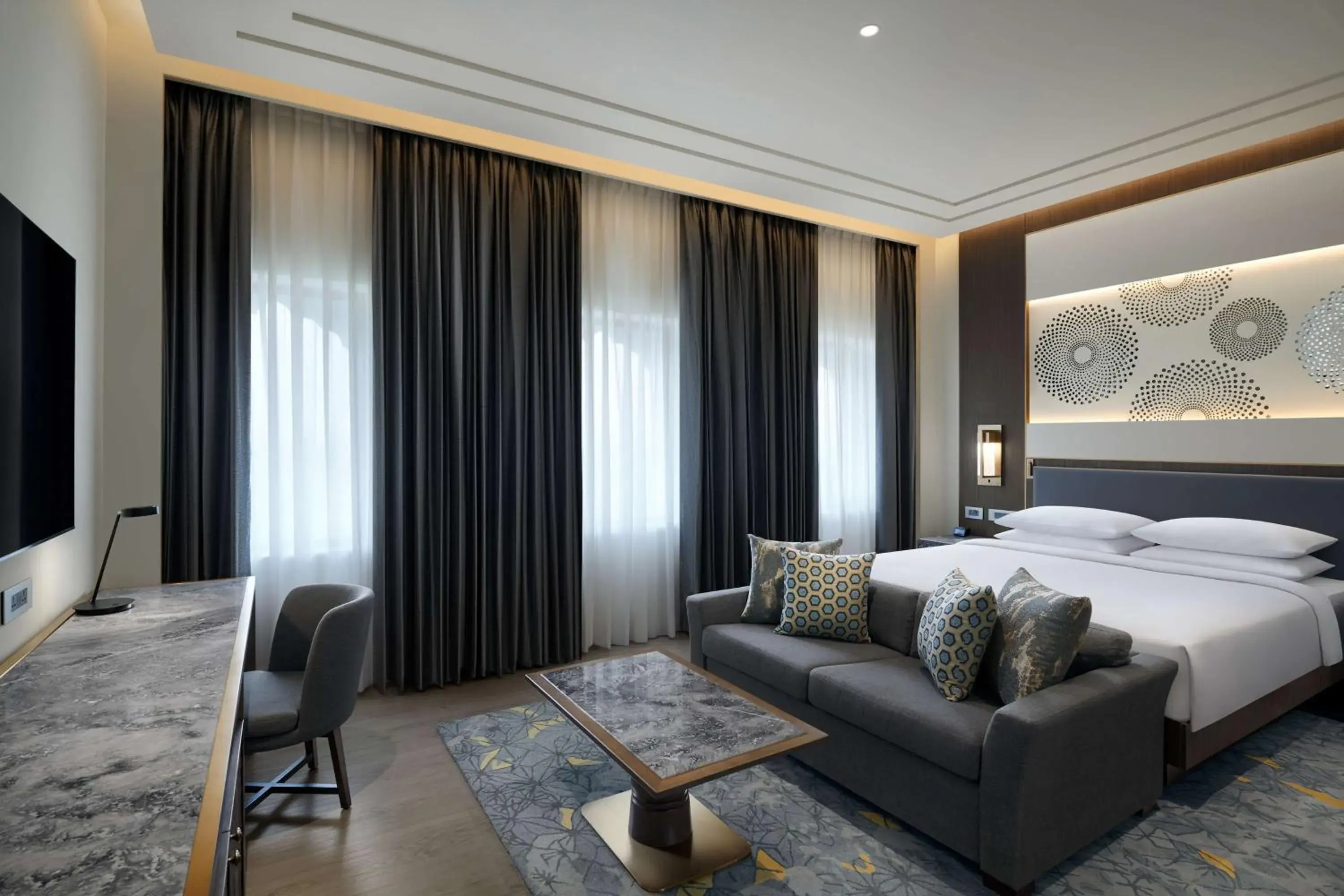 Photo of the whole room, Bed in Hyatt Regency Jaipur Mansarovar Photo of the whole room, Bed in Hyatt Regency Jaipur Mansarovar