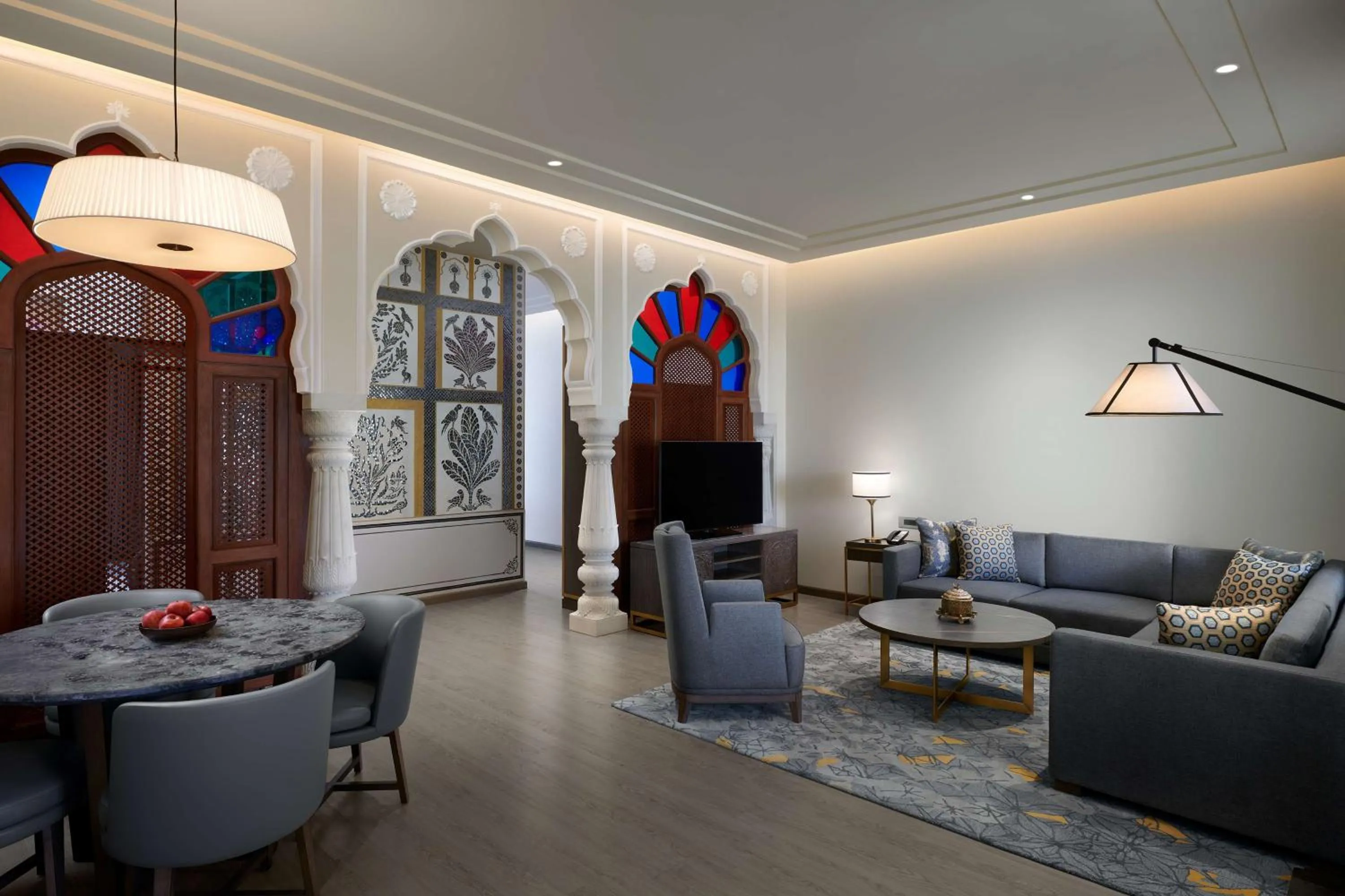 Photo of the whole room in Hyatt Regency Jaipur Mansarovar