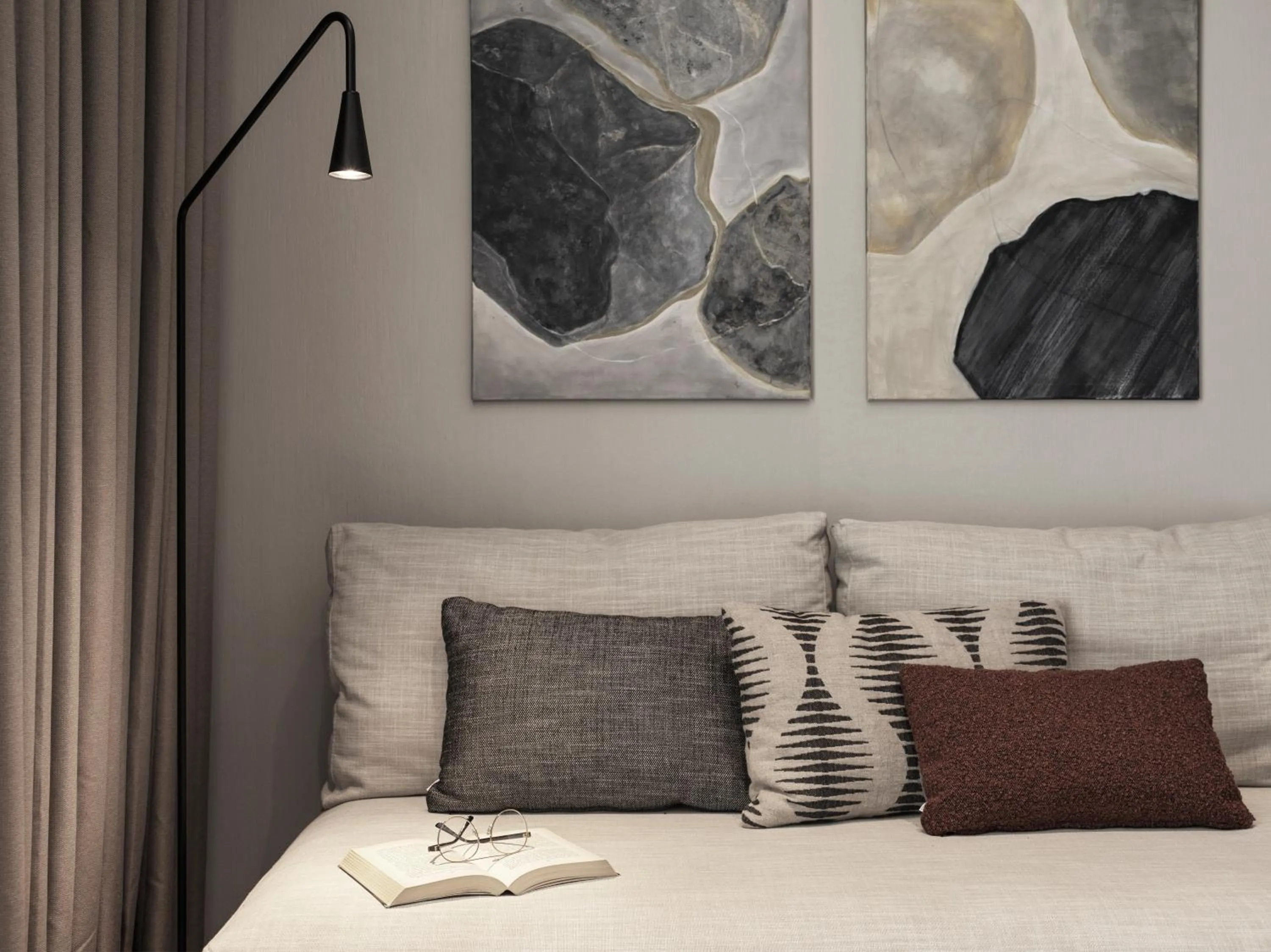 Decorative detail, Bed in Magma Resort Santorini, In The Unbound Collection By Hyatt