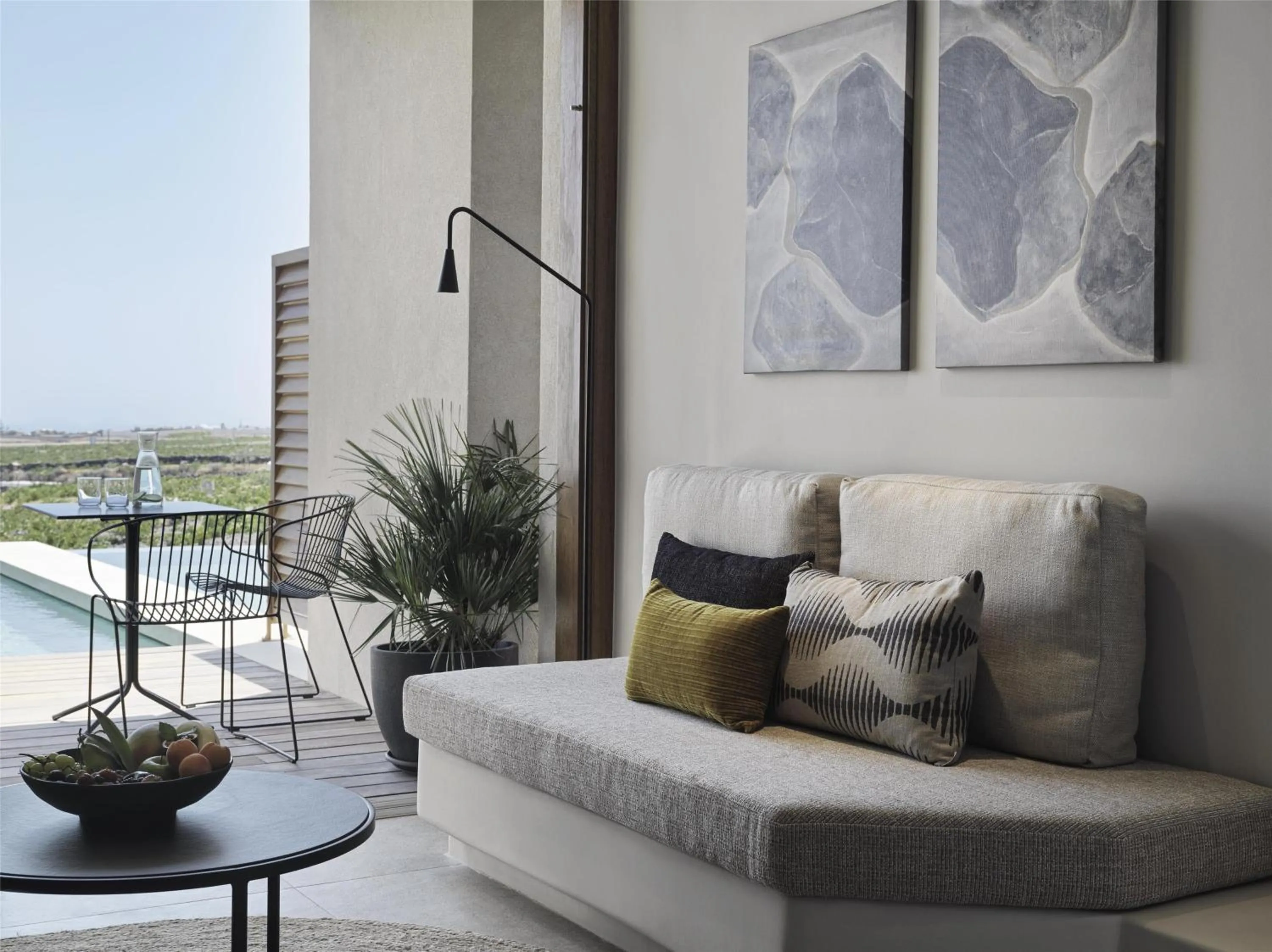 Bedroom in Magma Resort Santorini, In The Unbound Collection By Hyatt