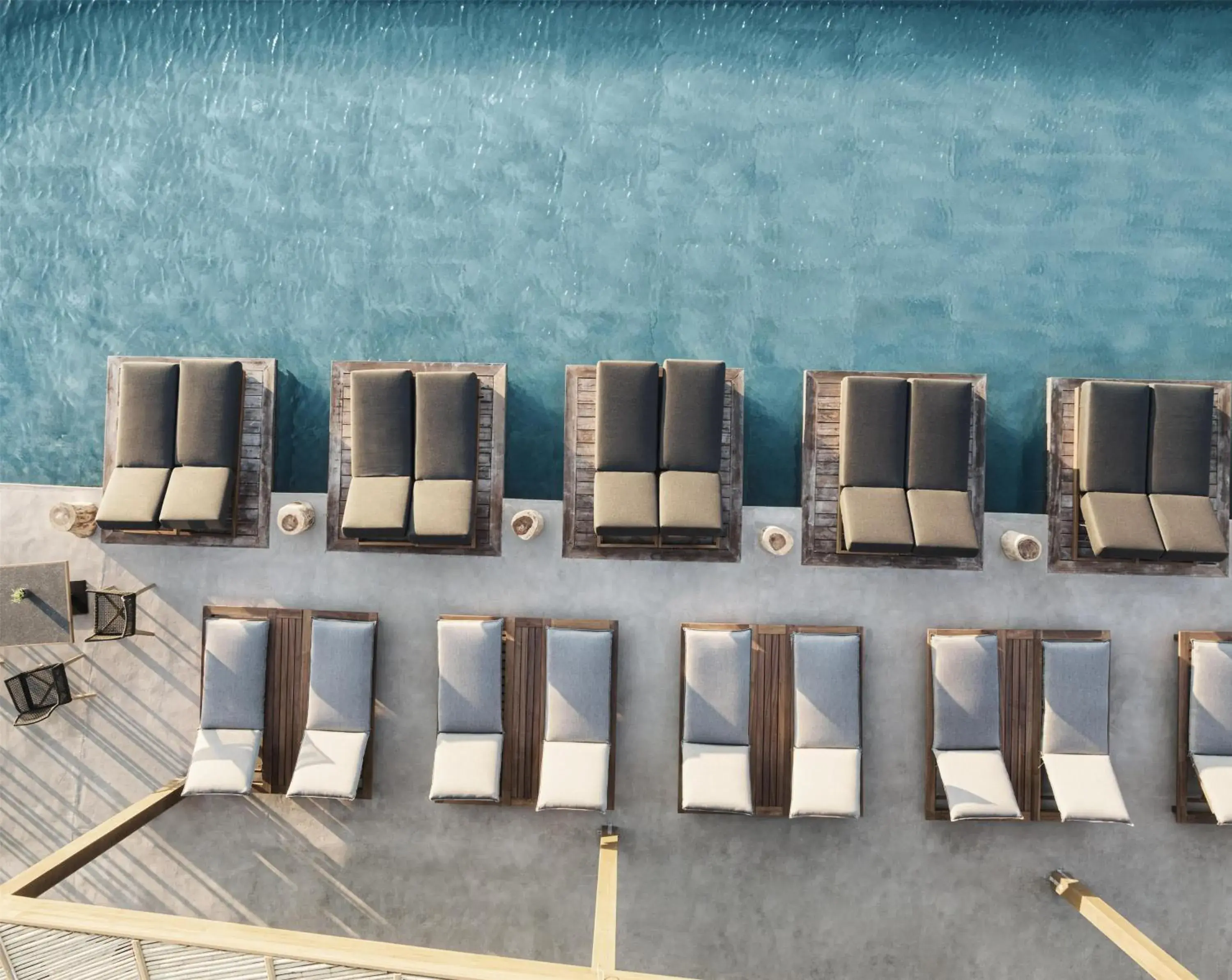 Swimming pool in Magma Resort Santorini, In The Unbound Collection By Hyatt Swimming pool in Magma Resort Santorini, In The Unbound Collection By Hyatt