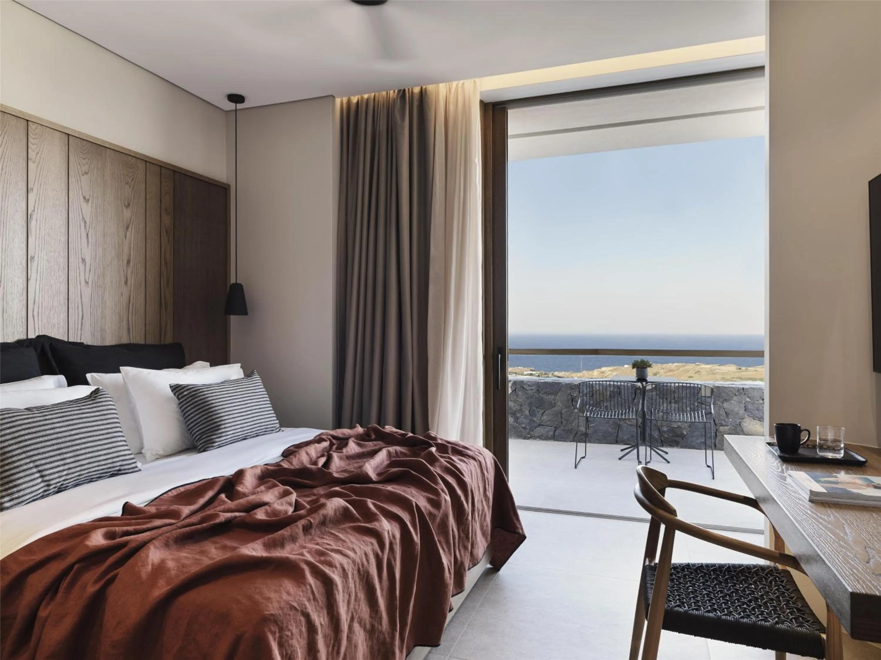 Photo of the whole room, Bed in Magma Resort Santorini, In The Unbound Collection By Hyatt