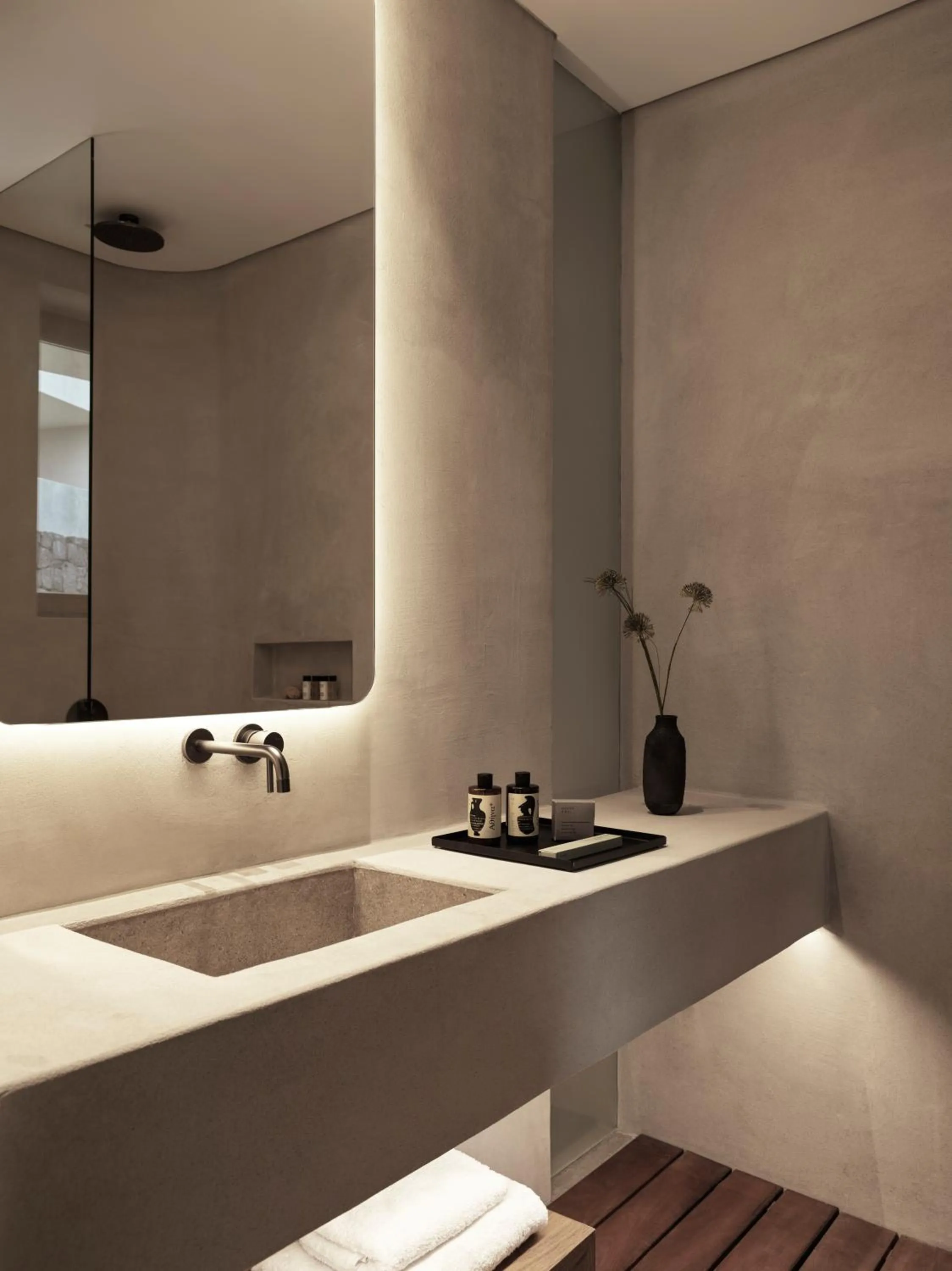 Bathroom in Magma Resort Santorini, In The Unbound Collection By Hyatt
