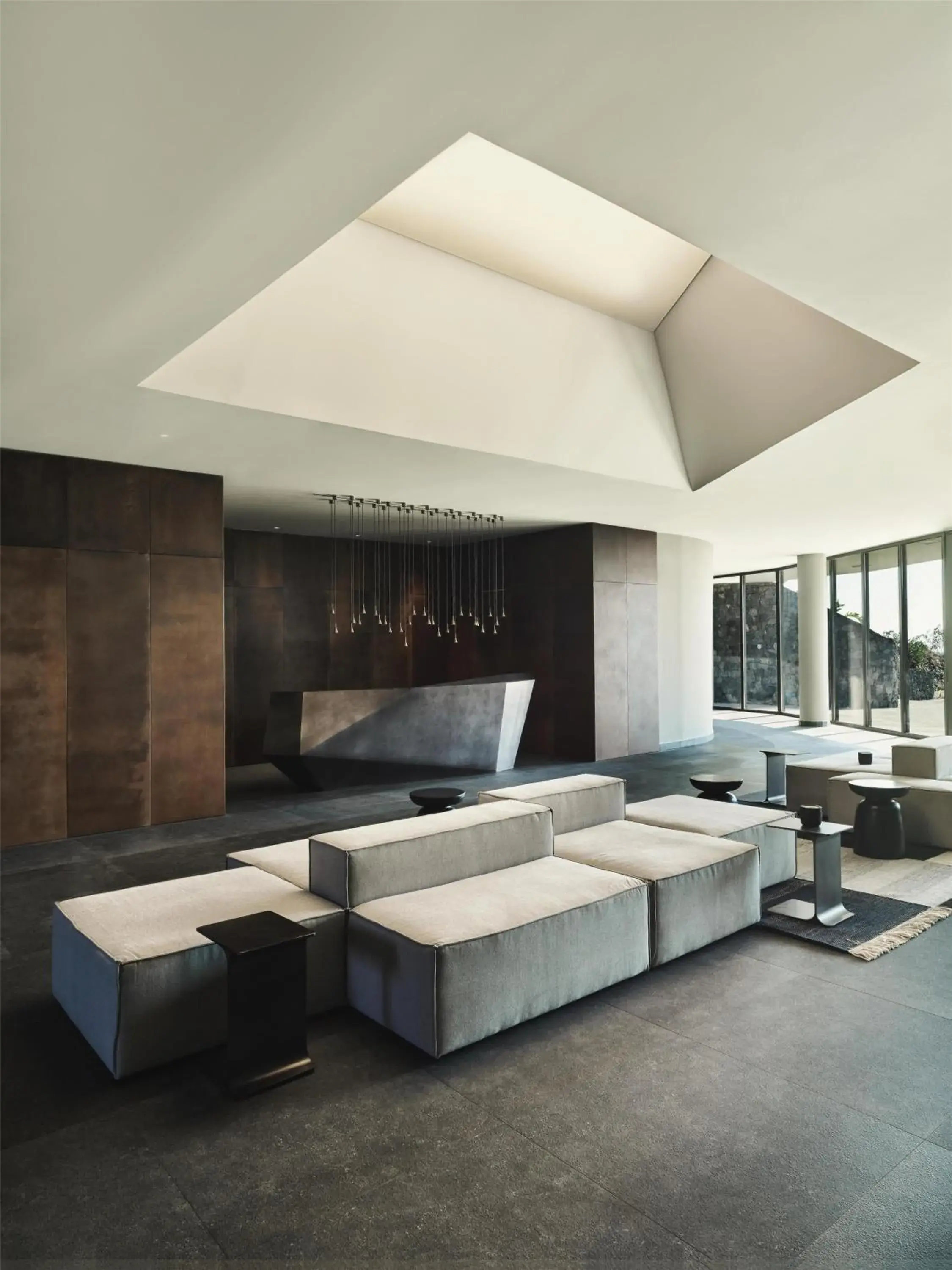 Lobby or reception in Magma Resort Santorini, In The Unbound Collection By Hyatt Lobby or reception in Magma Resort Santorini, In The Unbound Collection By Hyatt