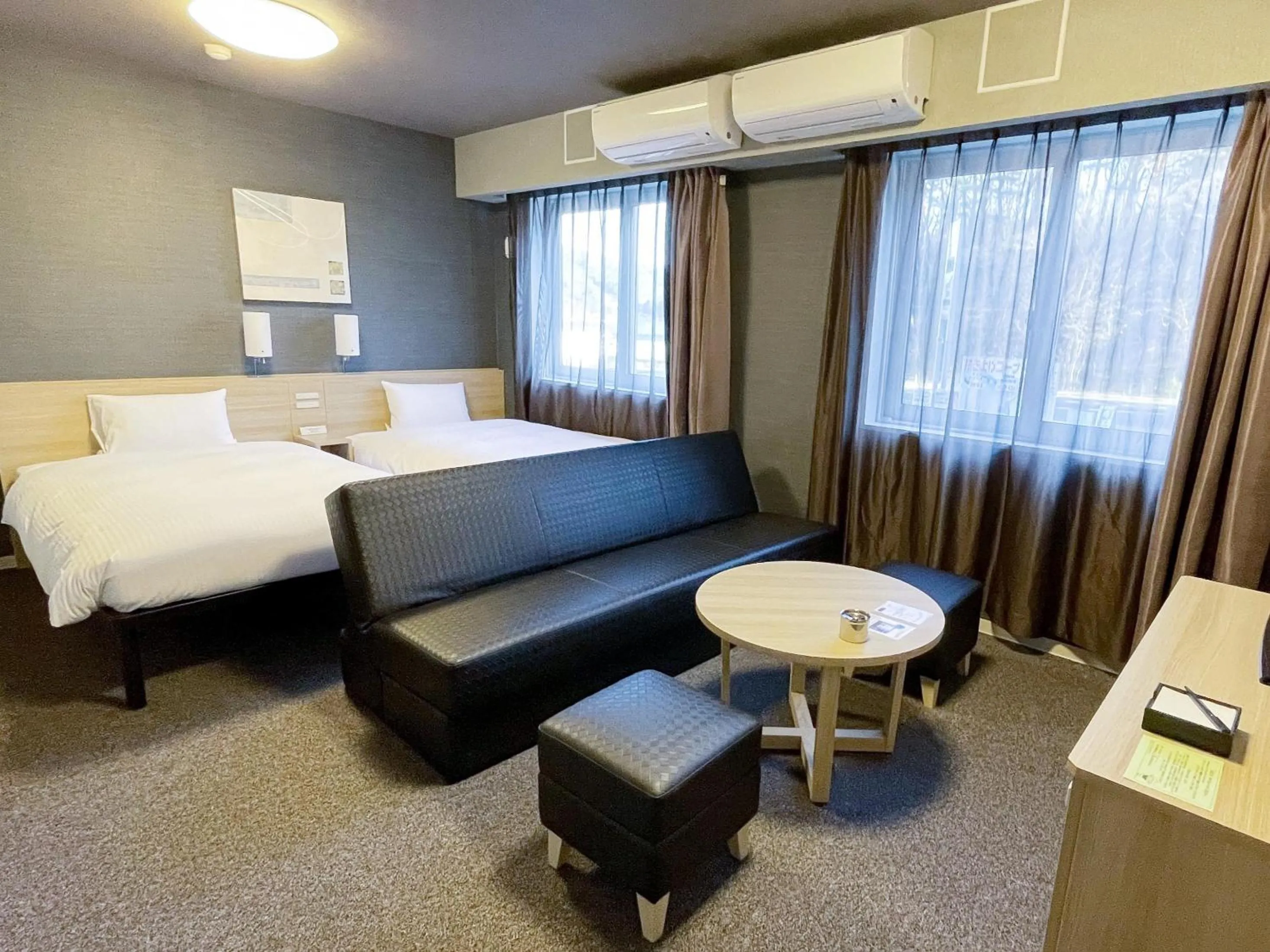 Photo of the whole room, Bed in Hotel Route-Inn Miyako