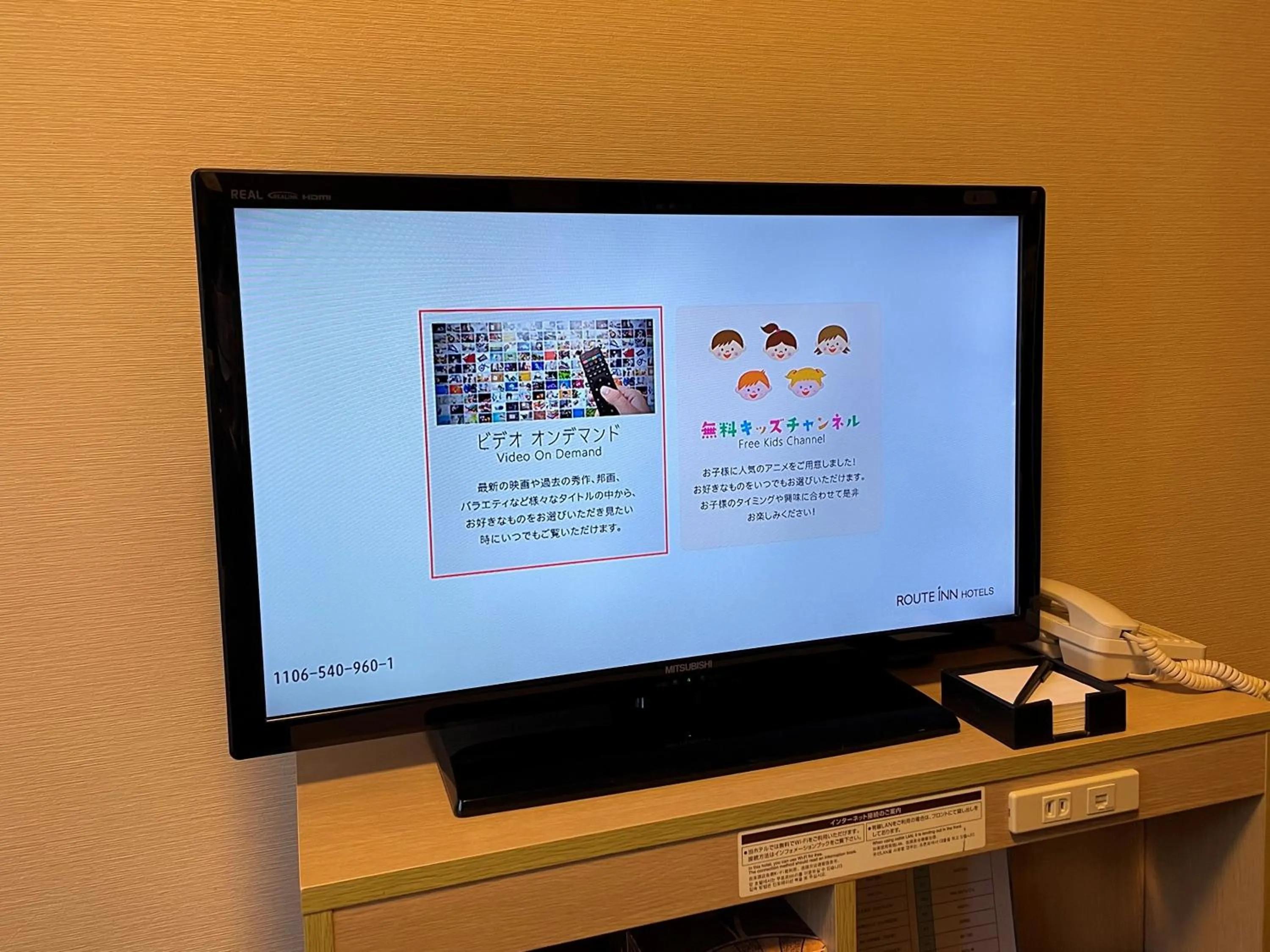 TV and multimedia in Hotel Route-Inn Miyako