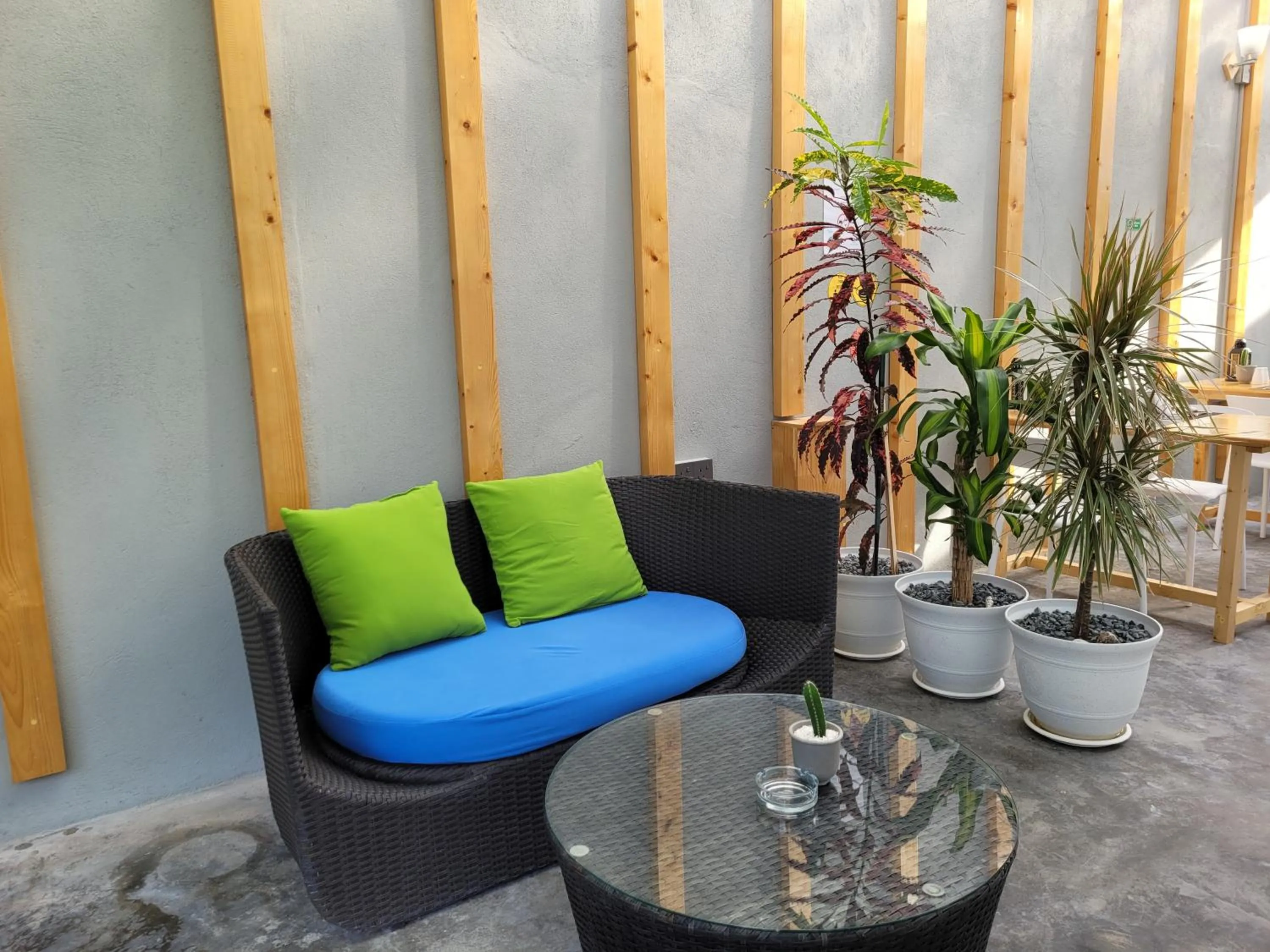 Seating area in Hudhufas Villa