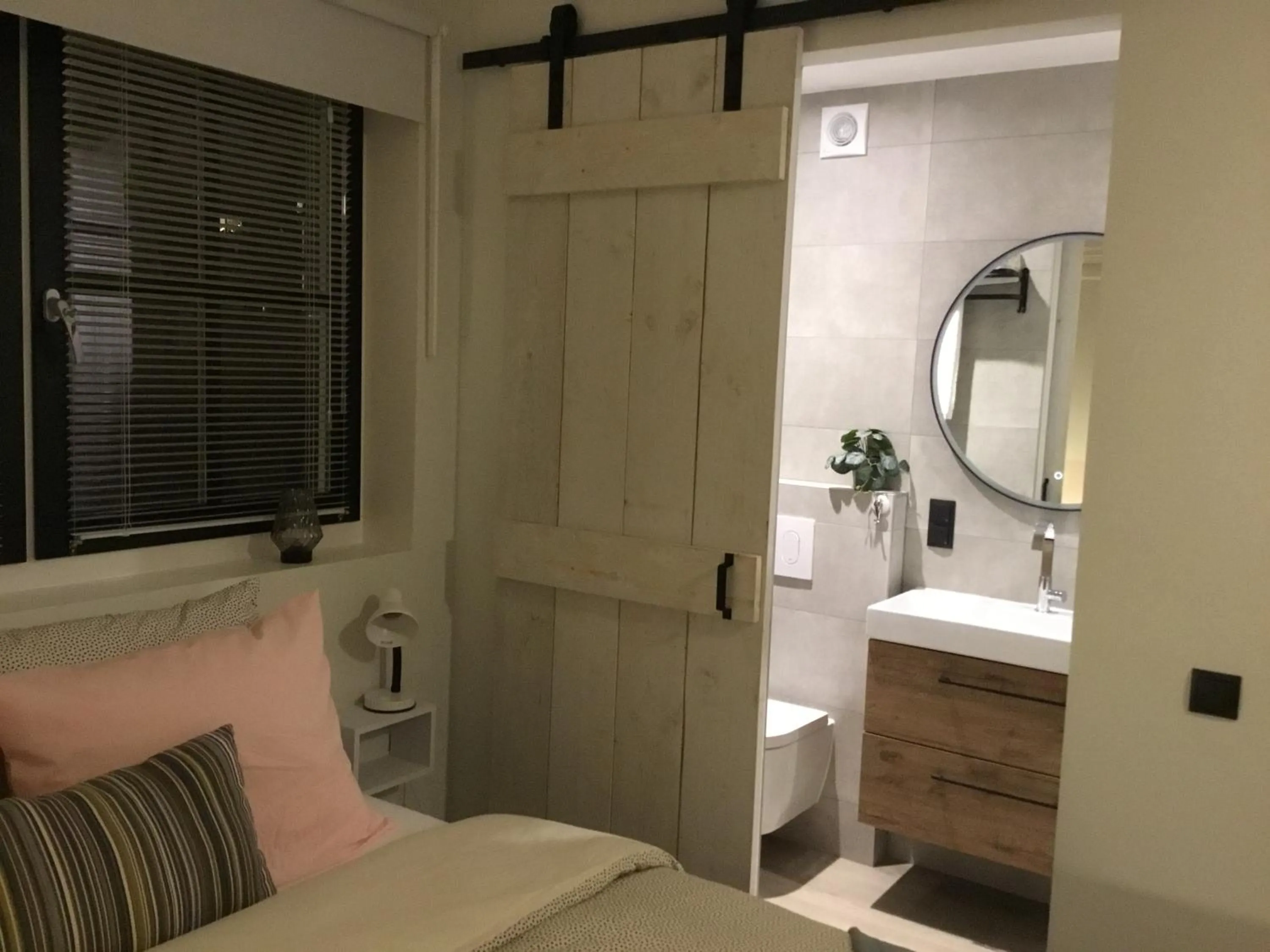 Bed in Vakantiehuisje het kiekje