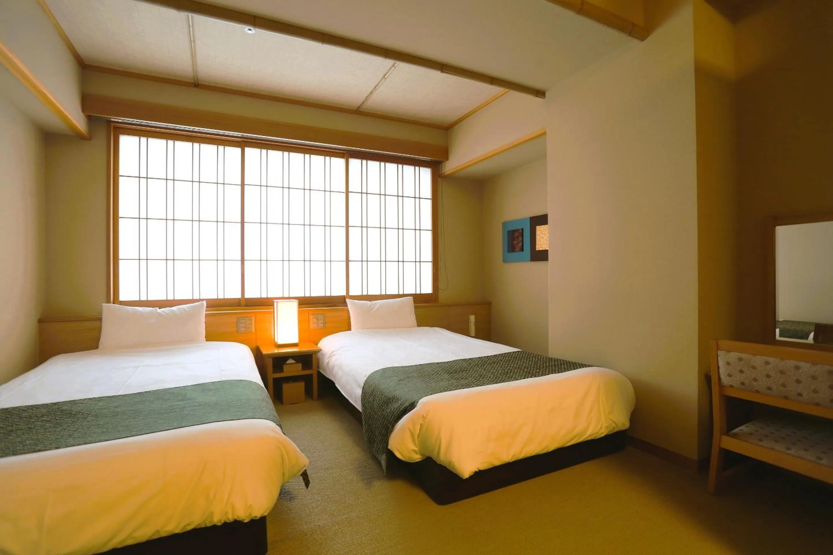 Bed in Kadensho, Arashiyama Onsen, Kyoto - Kyoritsu Resort