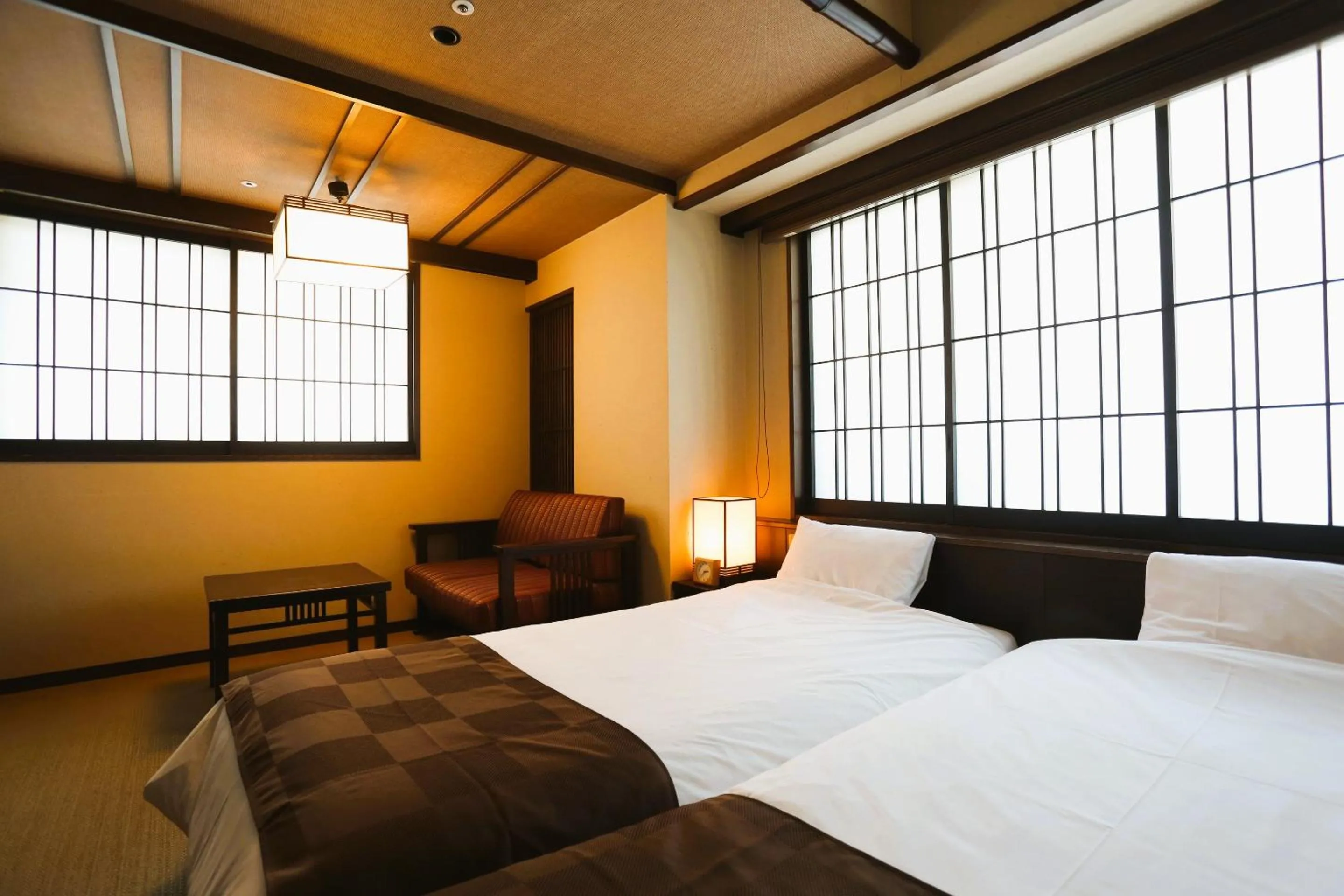 Bed in Kadensho, Arashiyama Onsen, Kyoto - Kyoritsu Resort