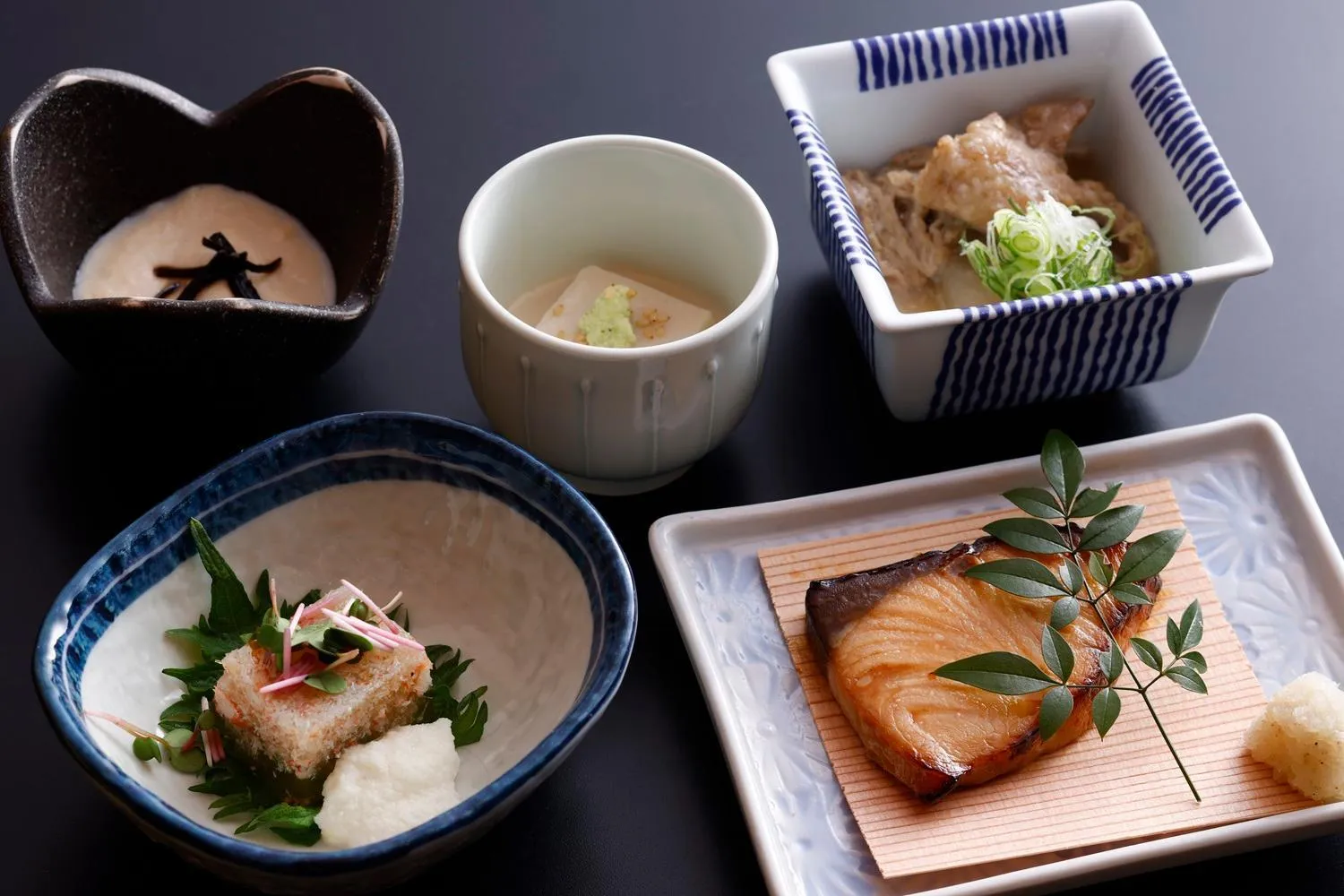Dinner in Kadensho, Arashiyama Onsen, Kyoto - Kyoritsu Resort
