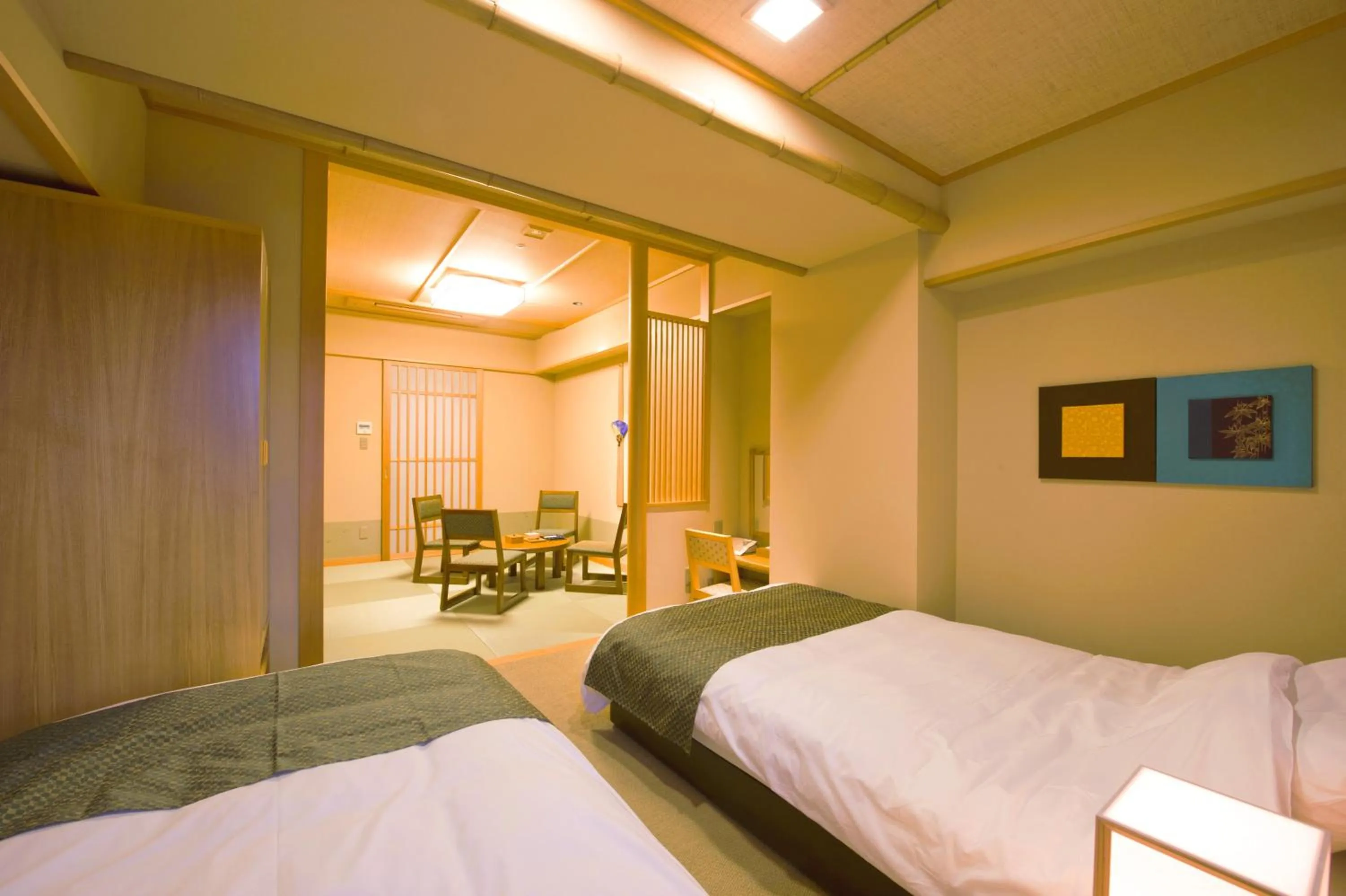 Bed in Kadensho, Arashiyama Onsen, Kyoto - Kyoritsu Resort