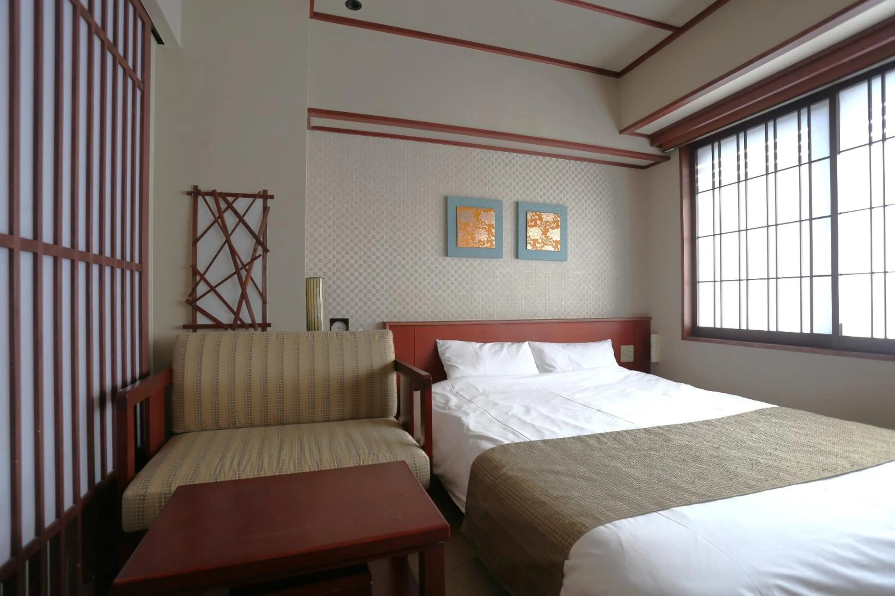 Bed in Kadensho, Arashiyama Onsen, Kyoto - Kyoritsu Resort