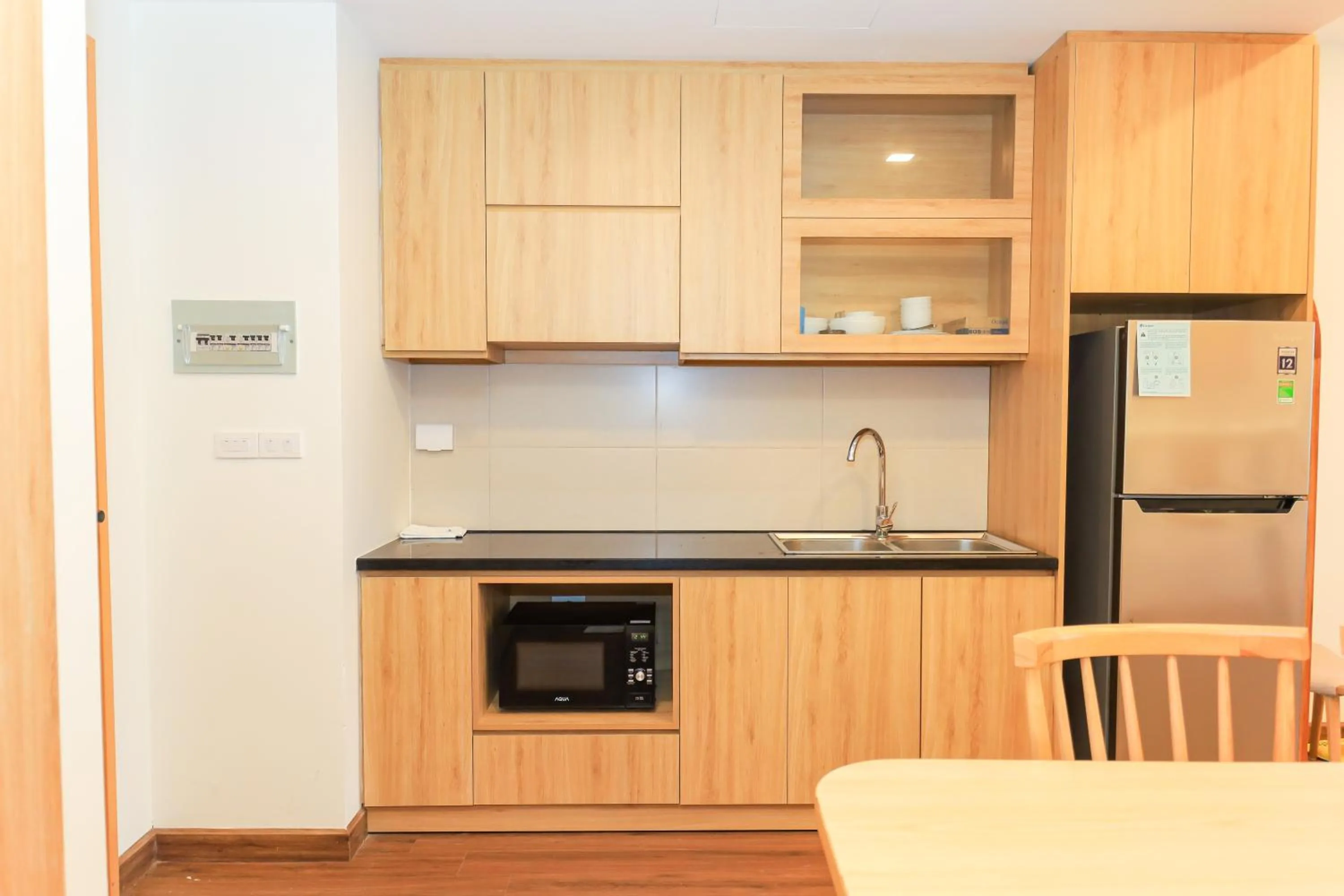 Kitchen or kitchenette in FLC Sea Tower Quy Nhon -Tran Apartment
