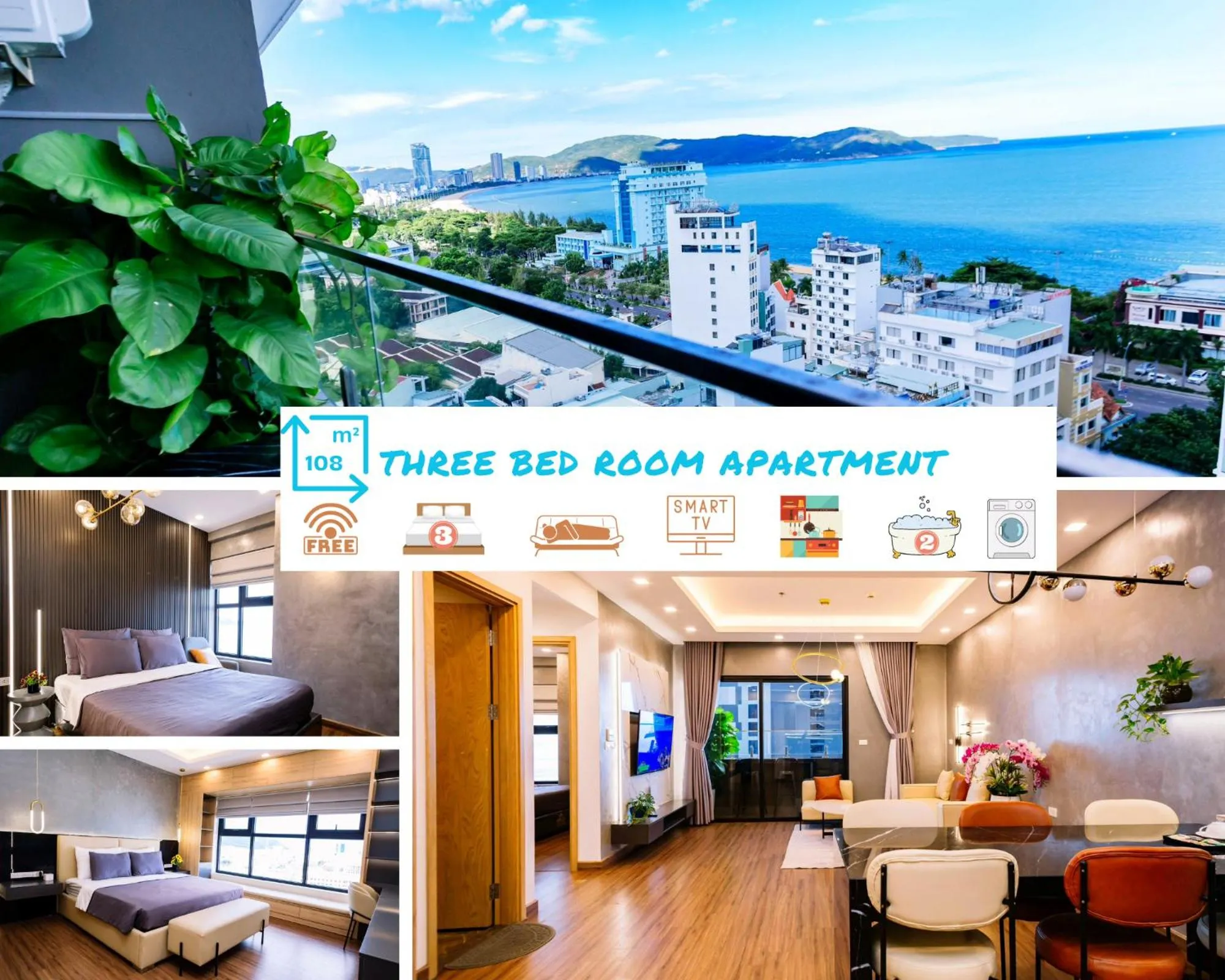 Three-Bedroom Apartment in FLC Sea Tower Quy Nhon -Tran Apartment