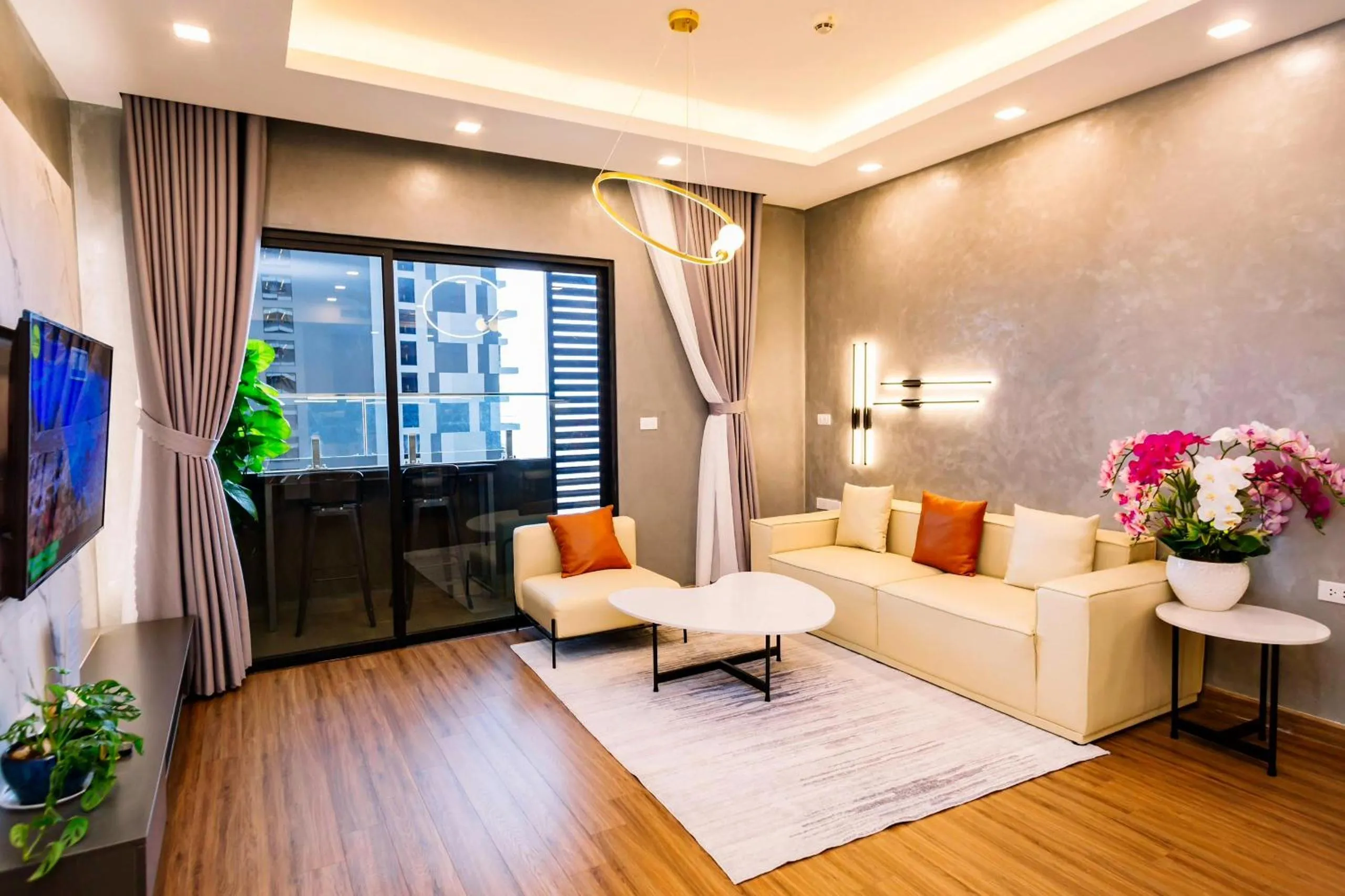 Communal lounge/ TV room in FLC Sea Tower Quy Nhon -Tran Apartment