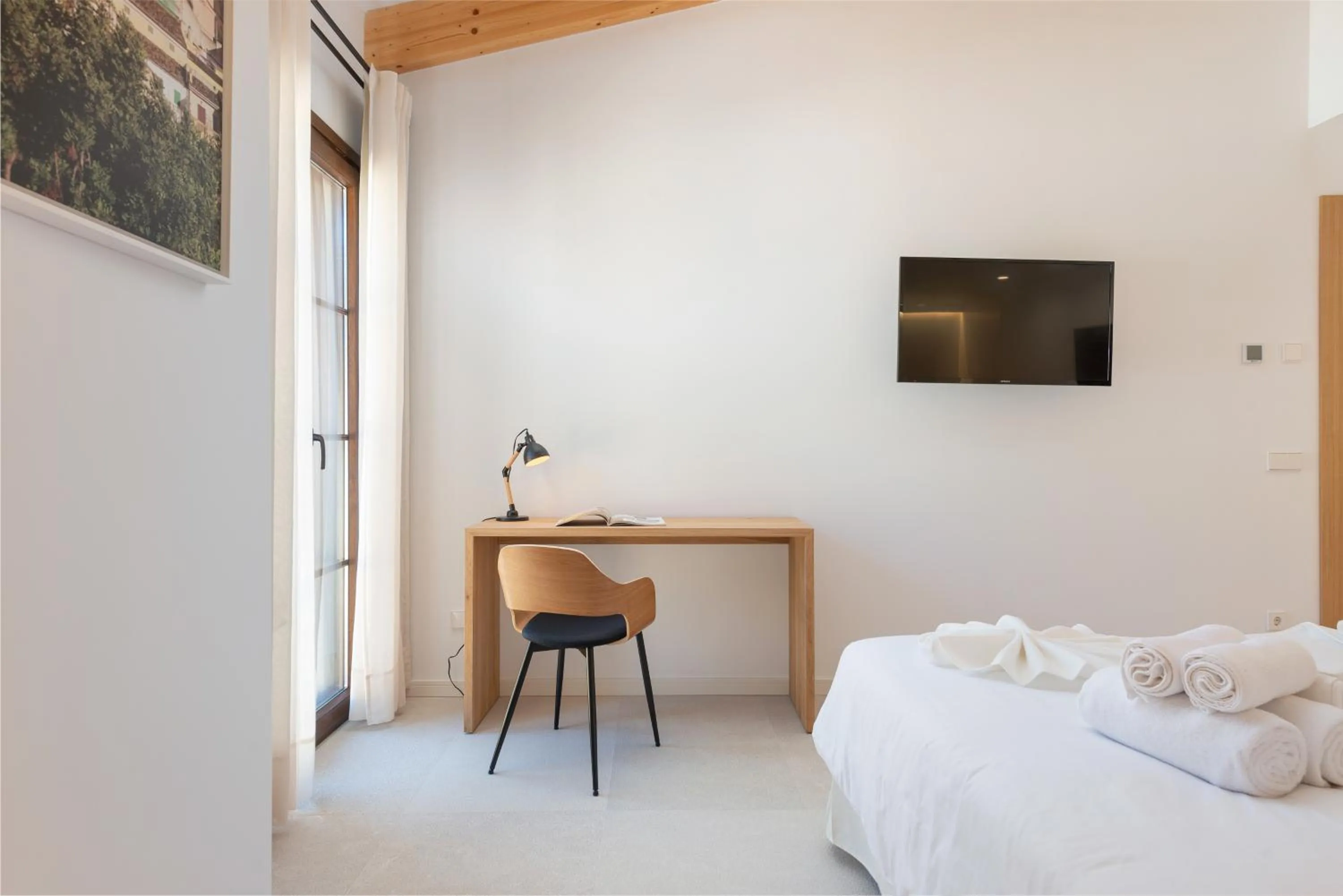 Living room, Bed in Placeta Vella Turismo de Interior