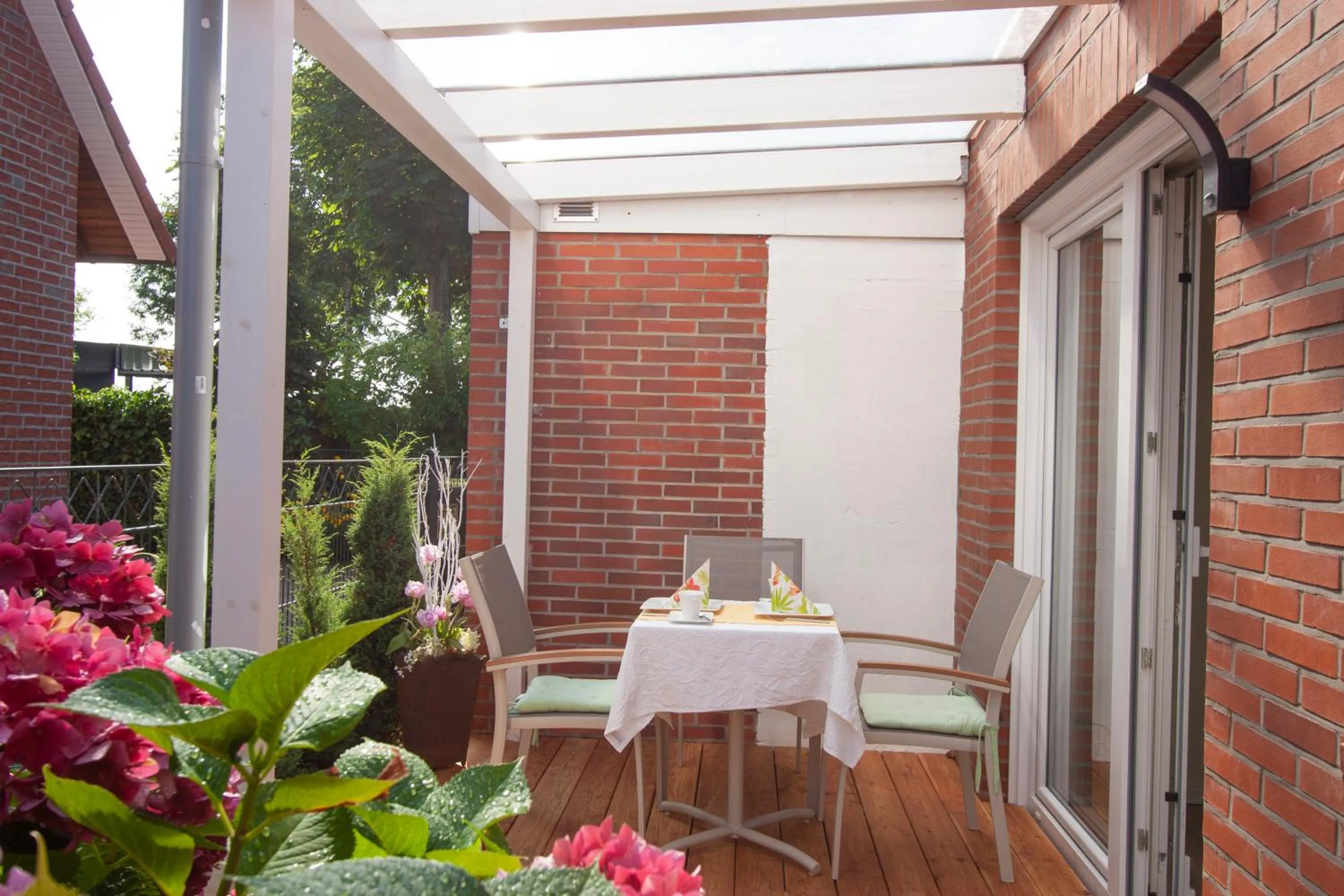 Balcony/Terrace in Hotel garni NordSeerose Greetsiel