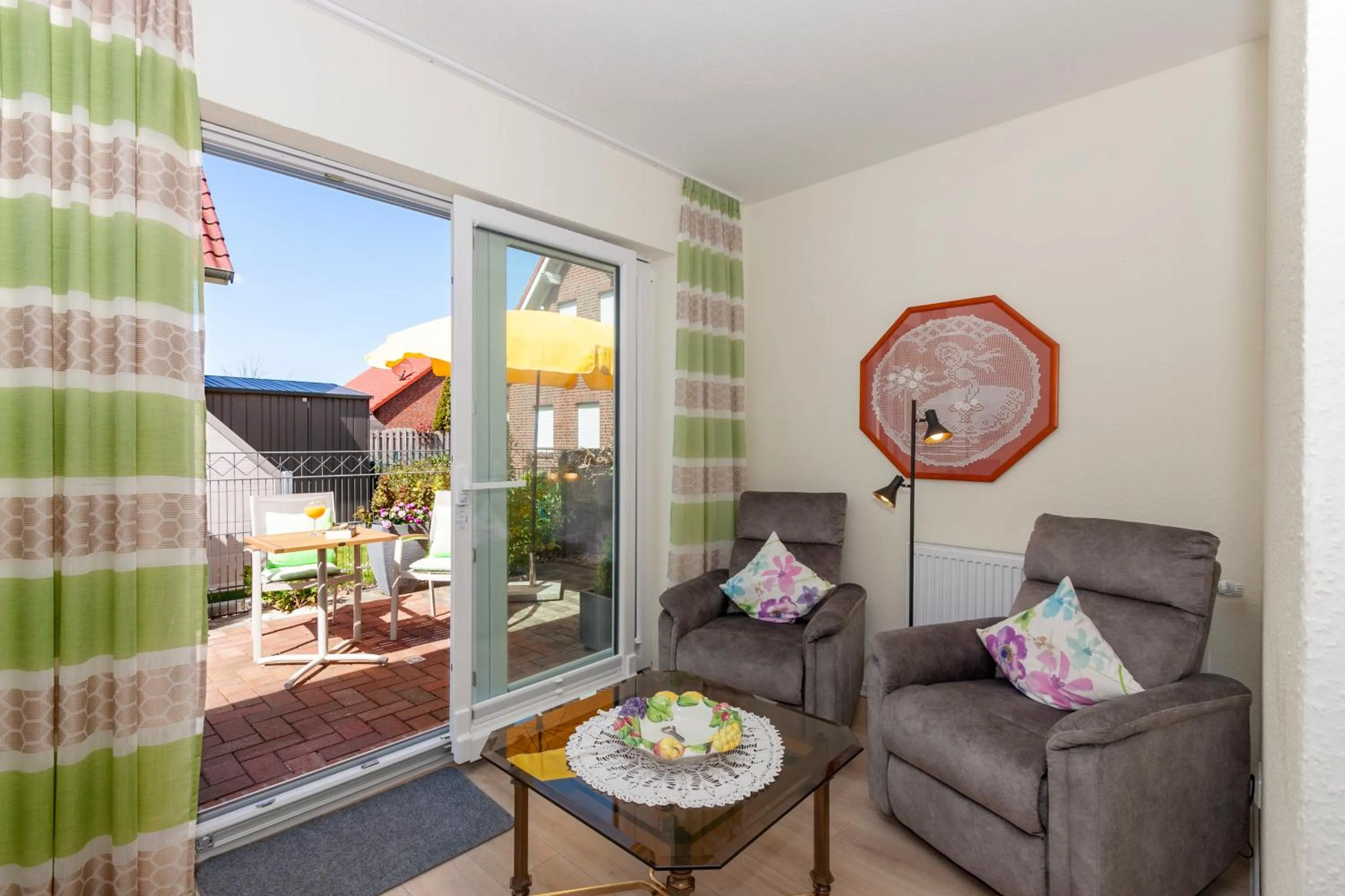 Balcony/Terrace in Hotel garni NordSeerose Greetsiel