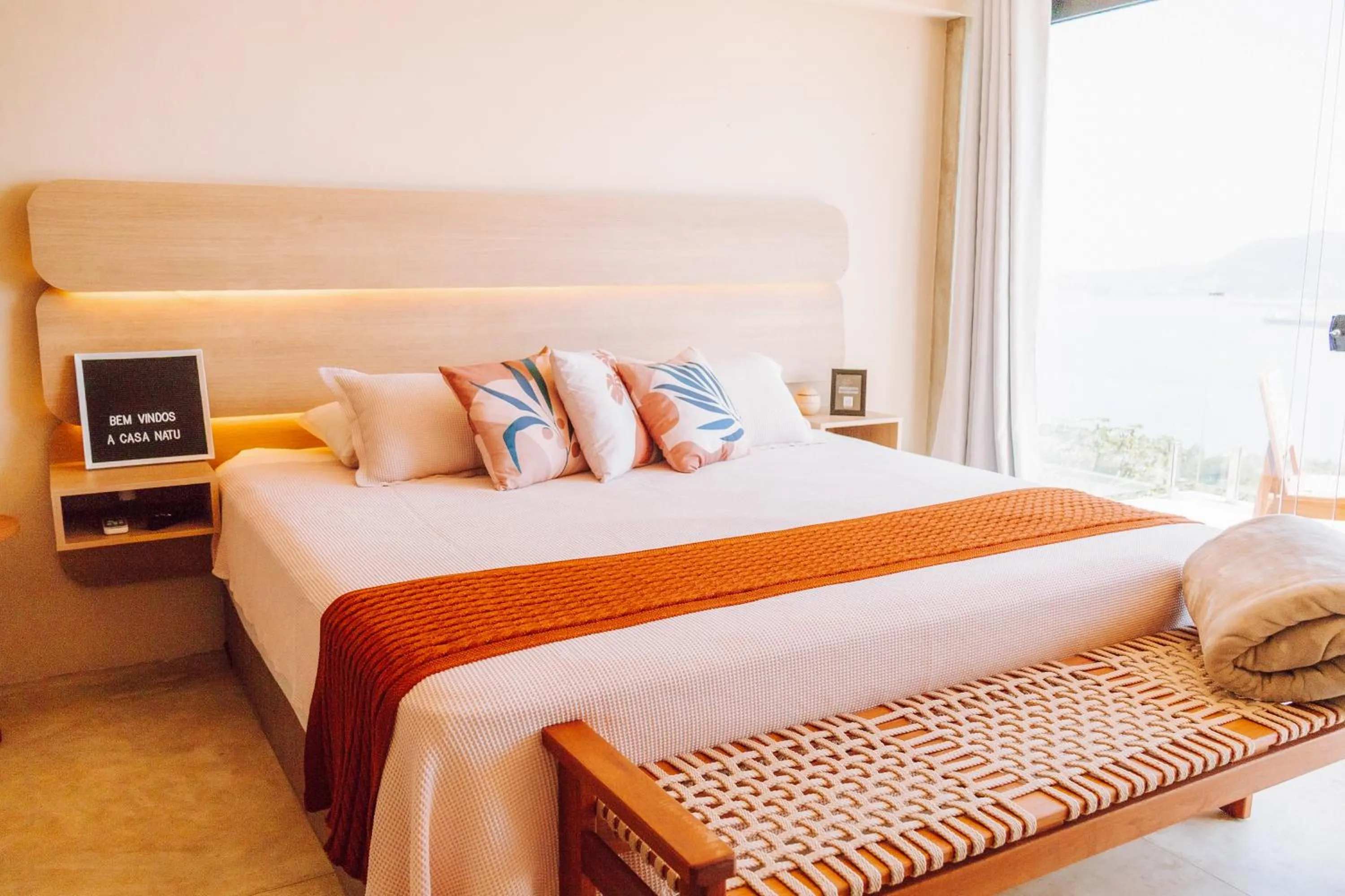 Bedroom, Bed in Casa Natu Ilhabela Mirante