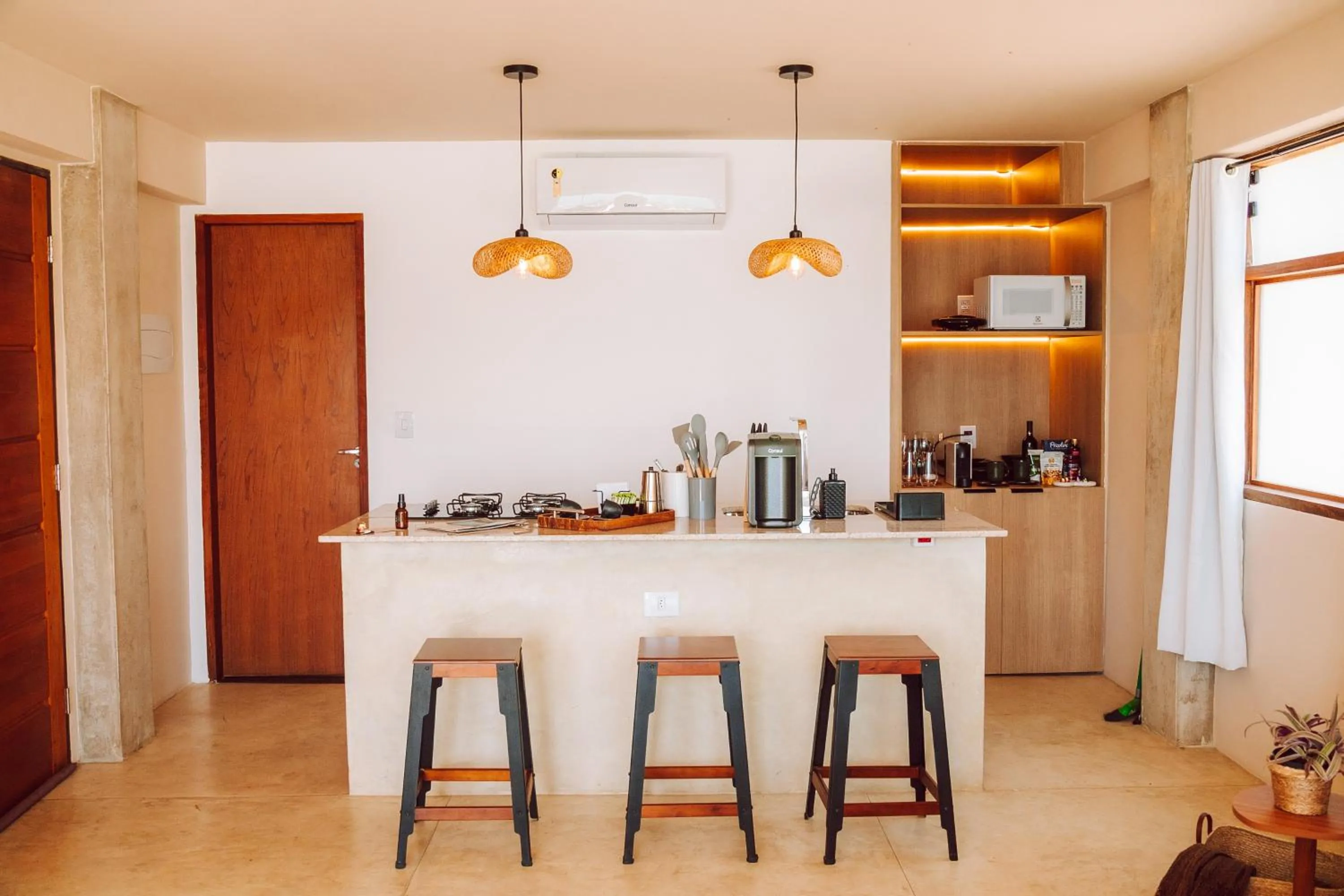Kitchen or kitchenette in Casa Natu Ilhabela Mirante