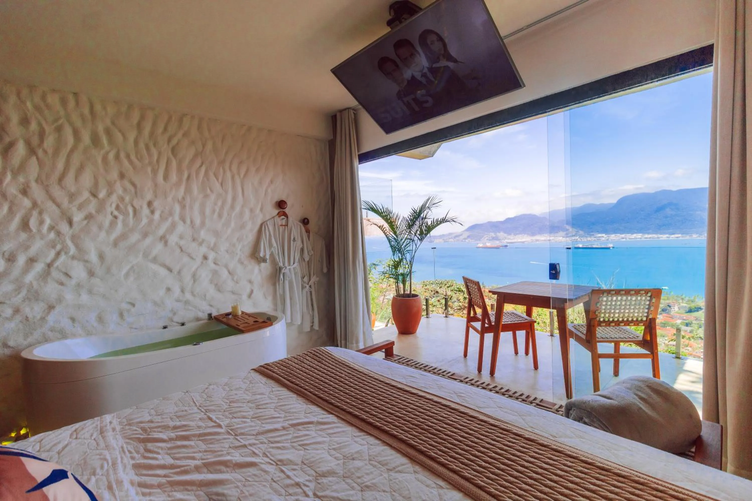 Natural landscape, Bed in Casa Natu Ilhabela Mirante
