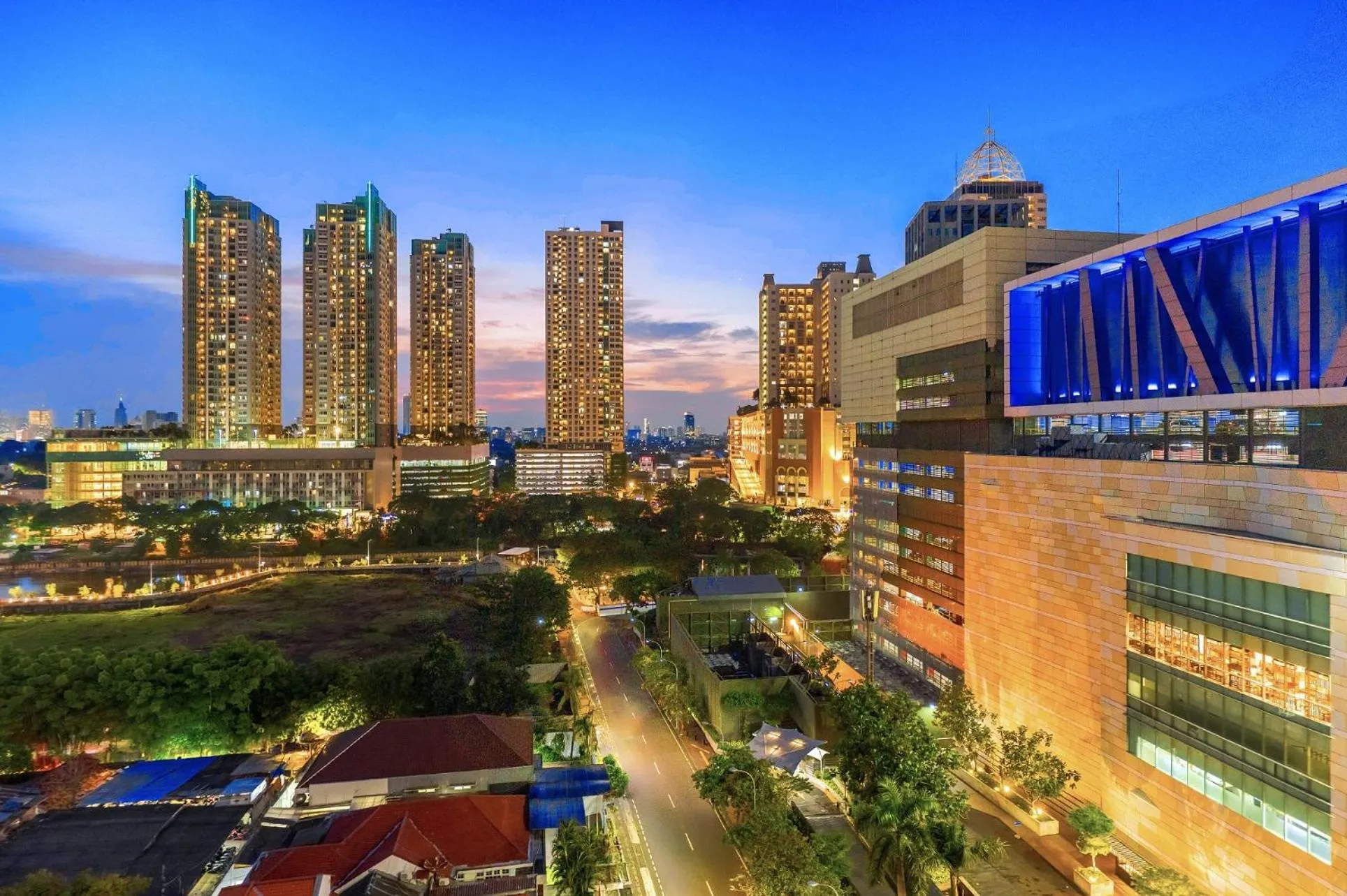 City view in Grand Thamrin Hotel
