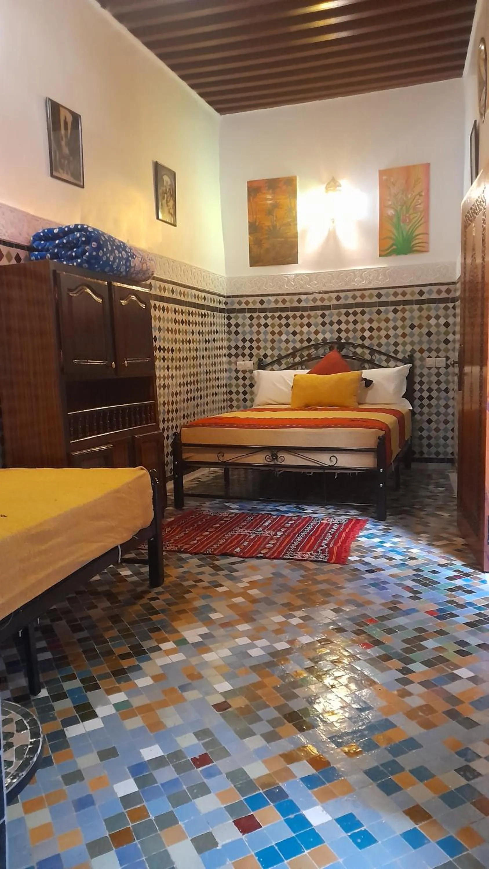 Bedroom, Bed in Riad amal