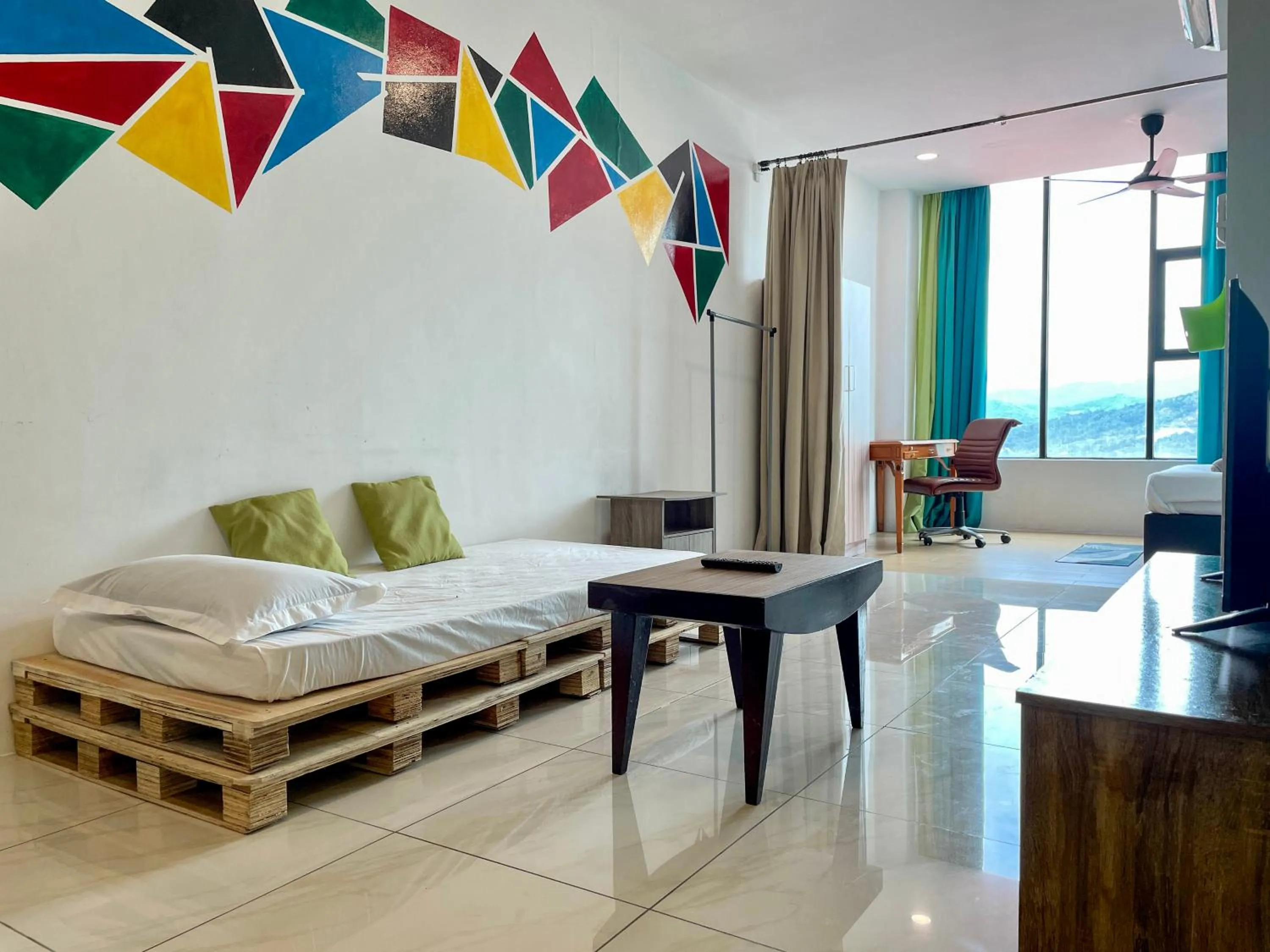 Bed in Hush Inn at ITCC Manhattan Suites