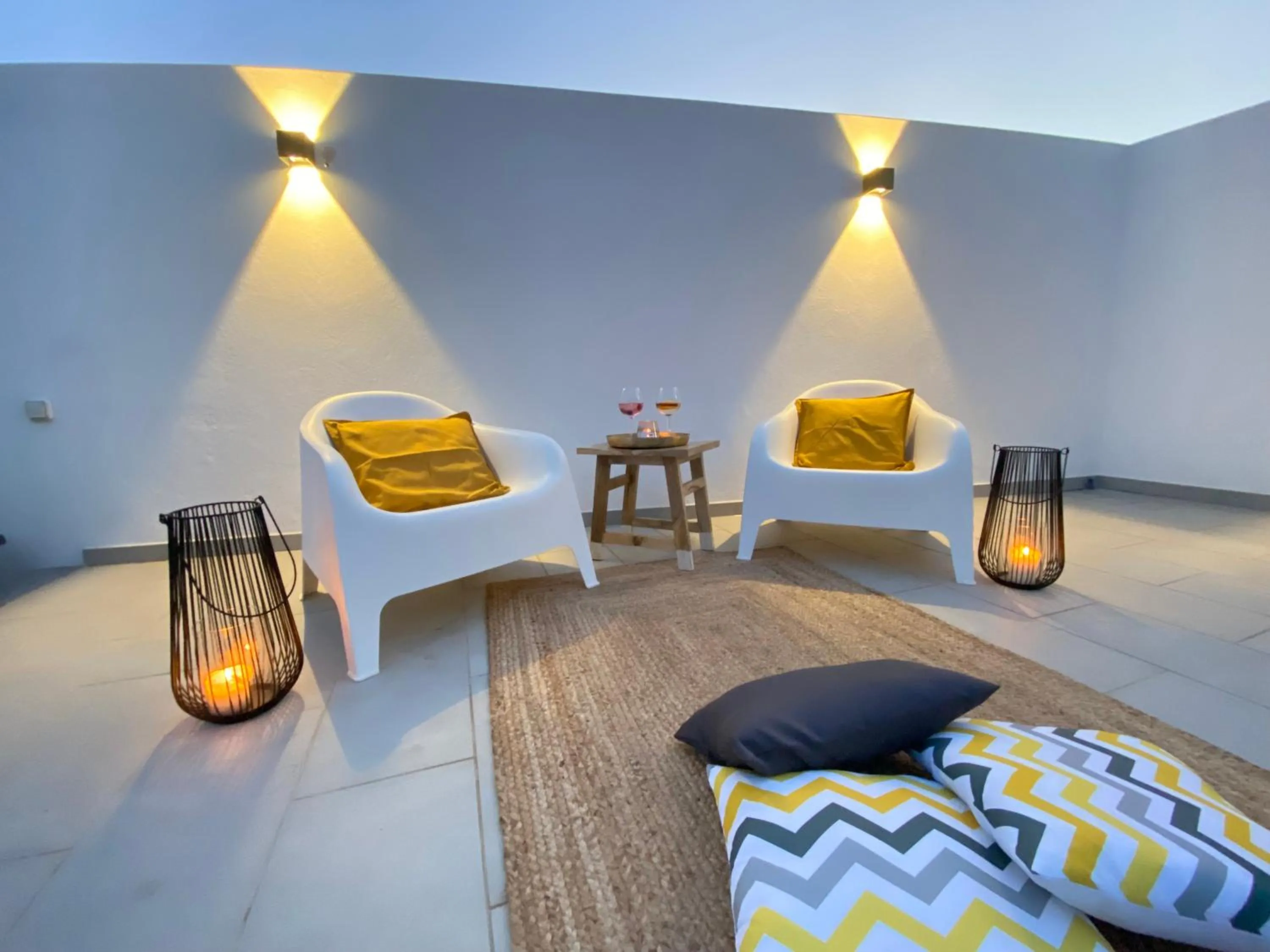 Balcony/Terrace, Bed in Villa Rio by Valada Village