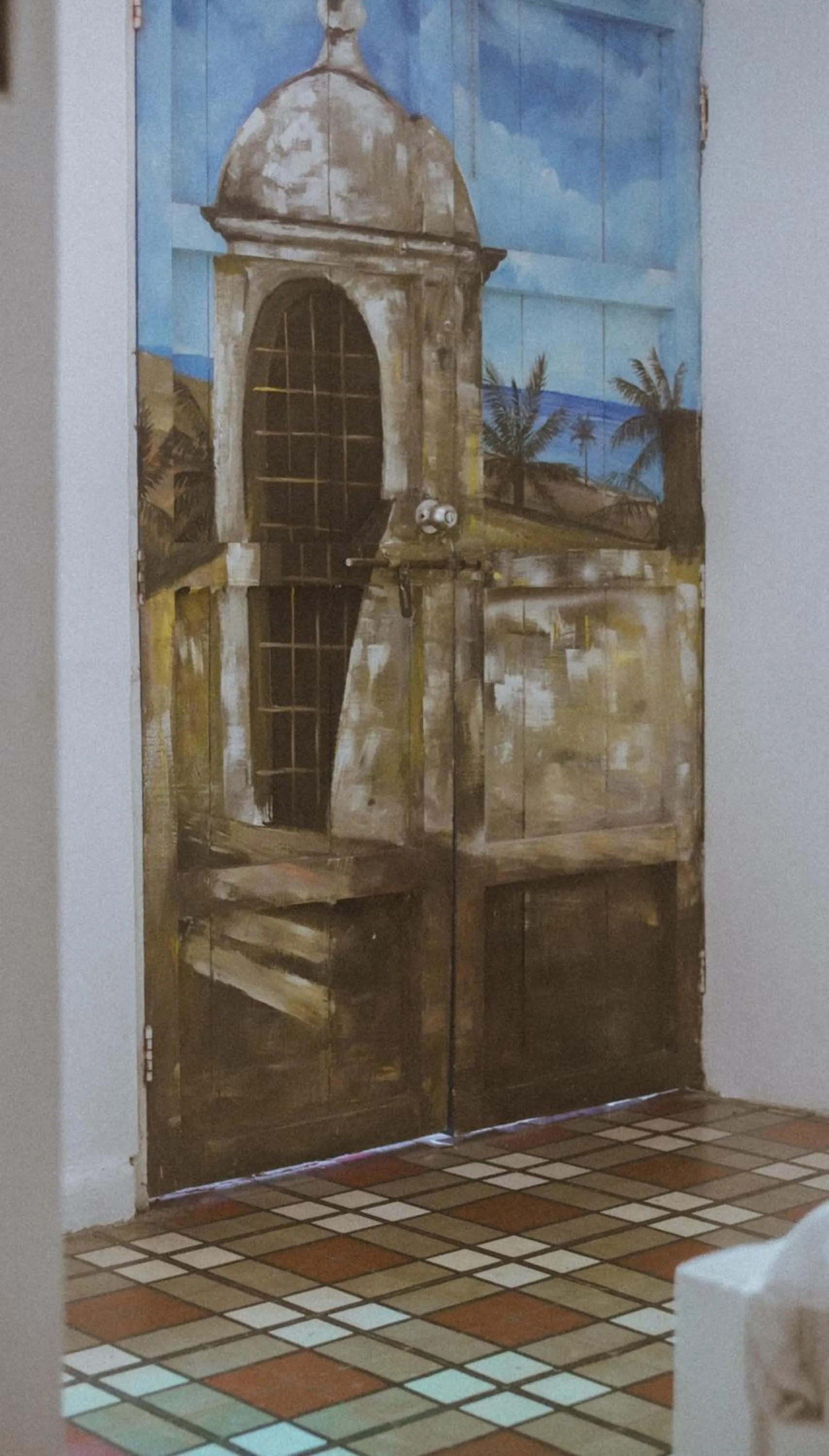 Decorative detail in Hostal Luna Llena Getsemaní