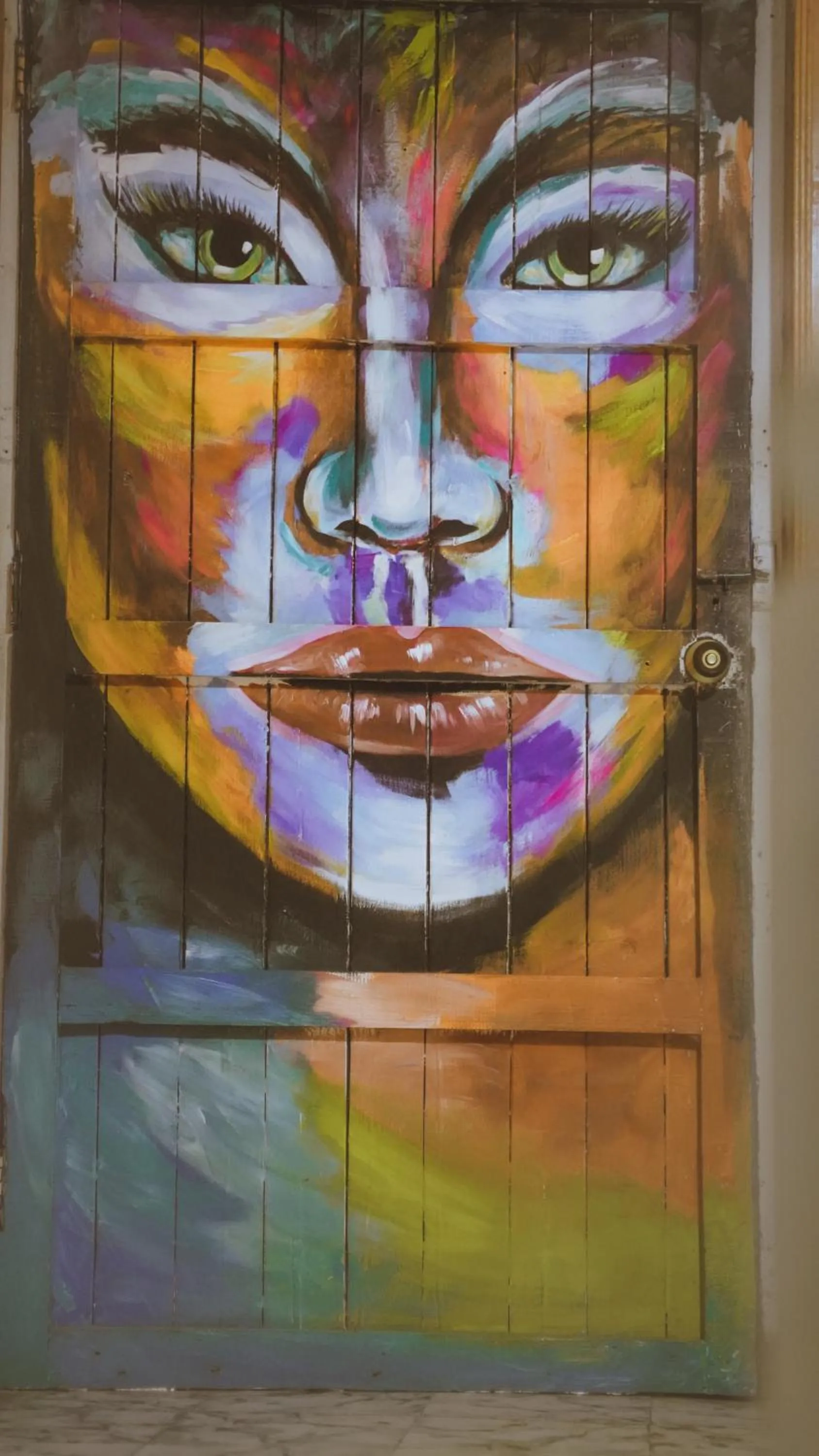 Decorative detail in Hostal Luna Llena Getsemaní