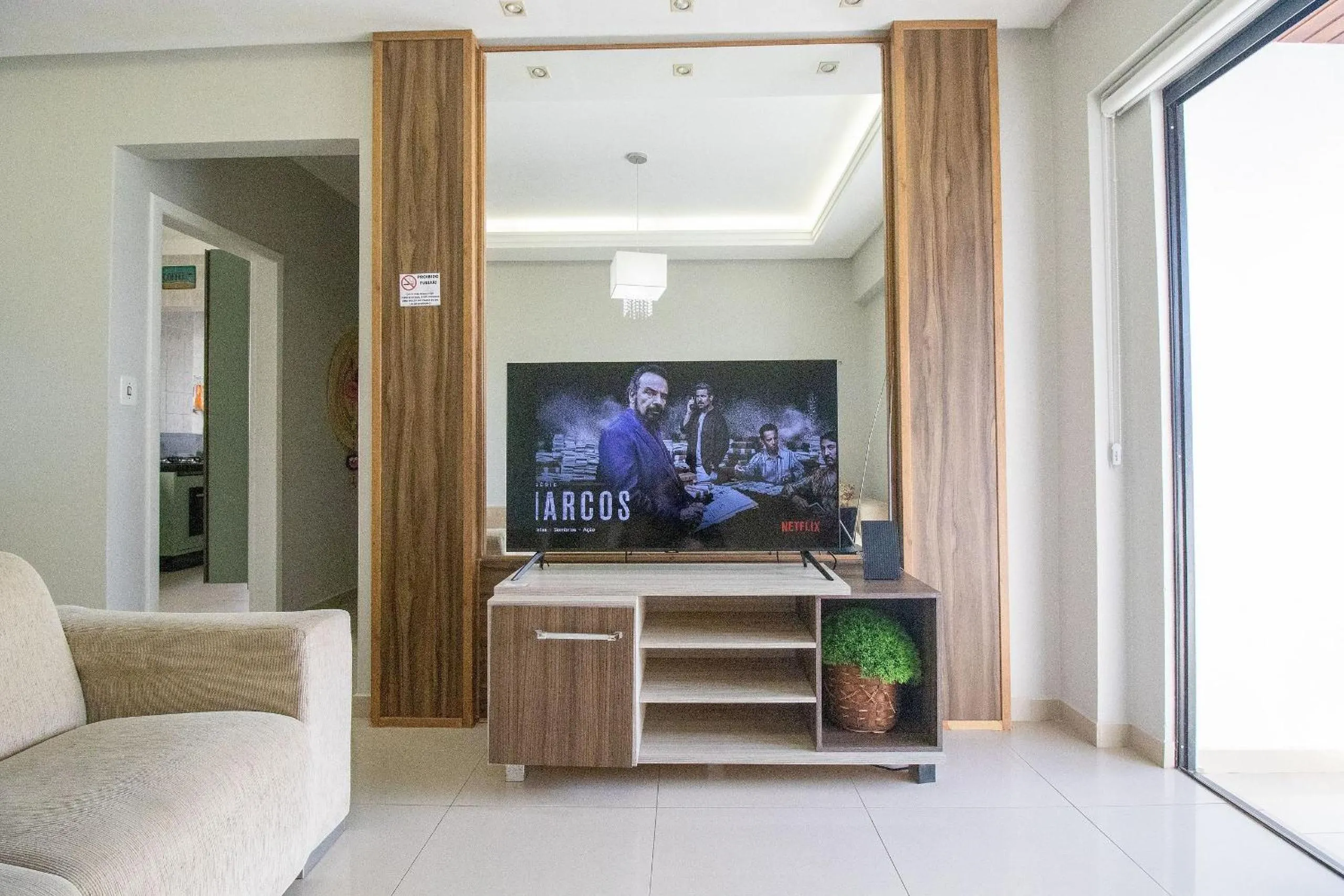 Living room in FNR133 - Linda Vista, Churrasqueira, TV Smart
