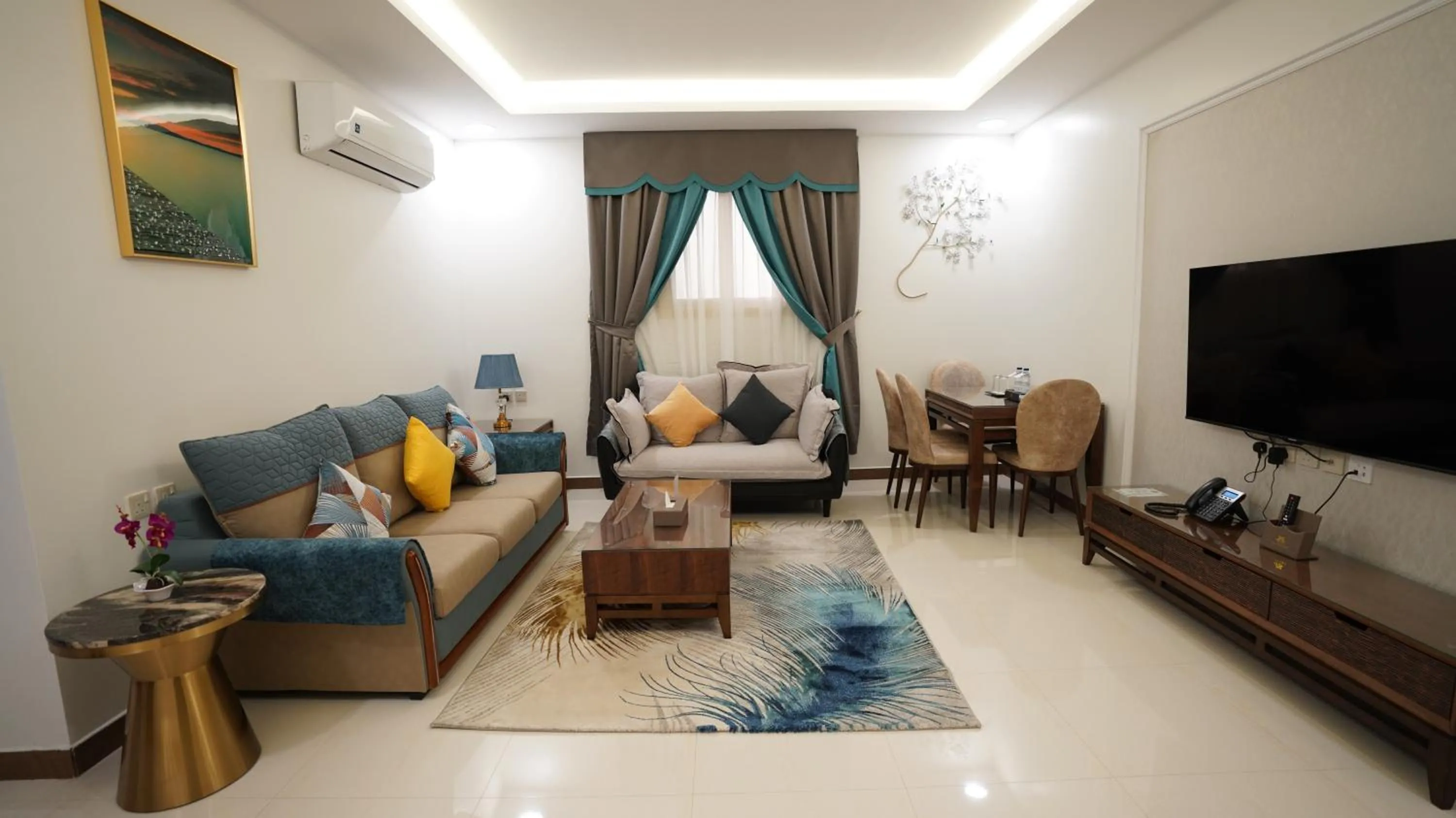Living room in Rukn Mawasim Serviced Apartments