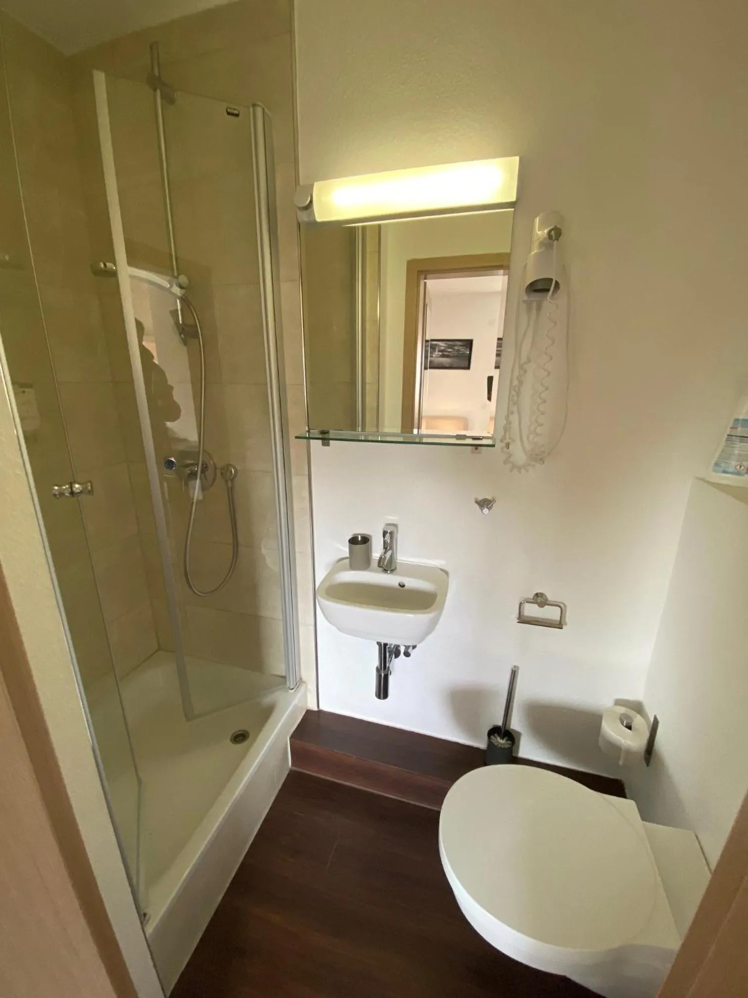 Shower in Pension Haselmann