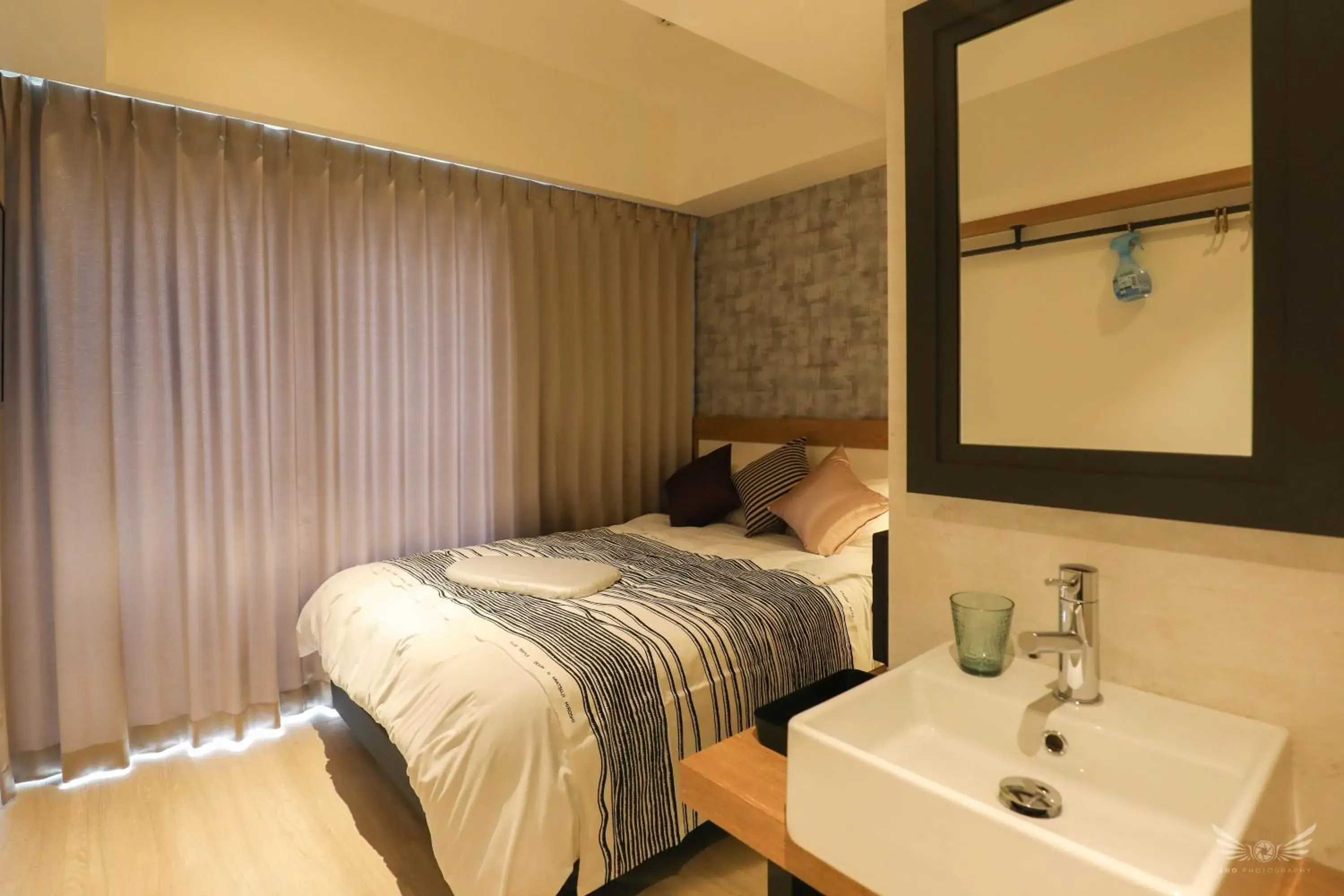 Bed in FFFFFF Hotel エフホテル Bed in FFFFFF Hotel エフホテル