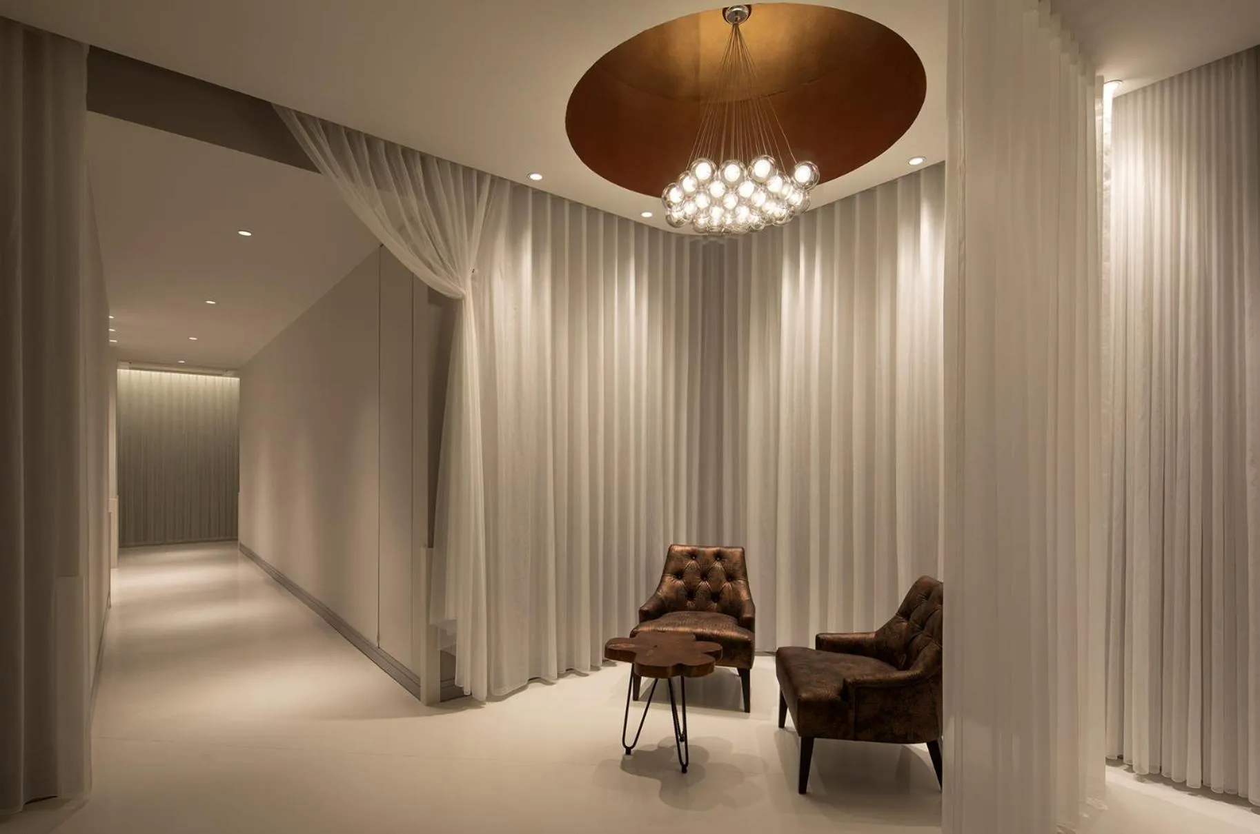 Seating area in FFFFFF Hotel エフホテル