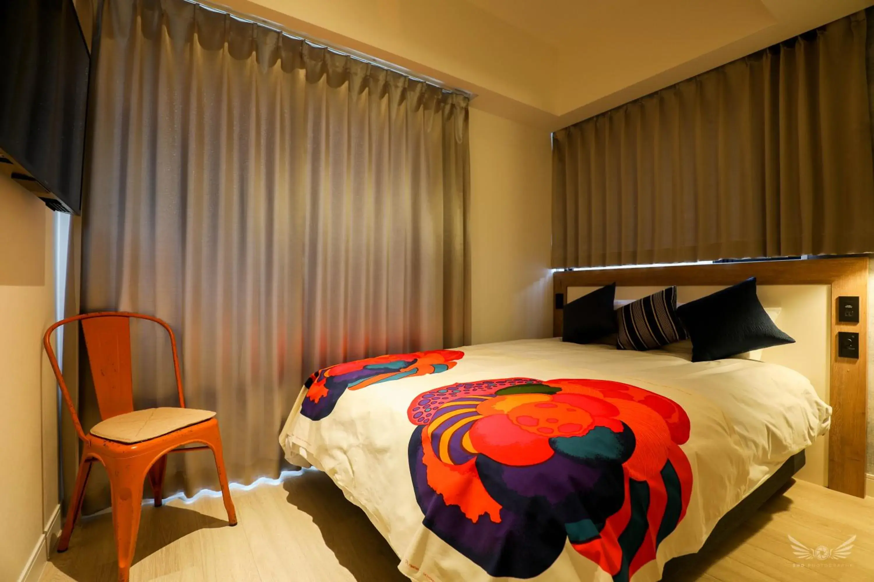 Bed in FFFFFF Hotel エフホテル Bed in FFFFFF Hotel エフホテル